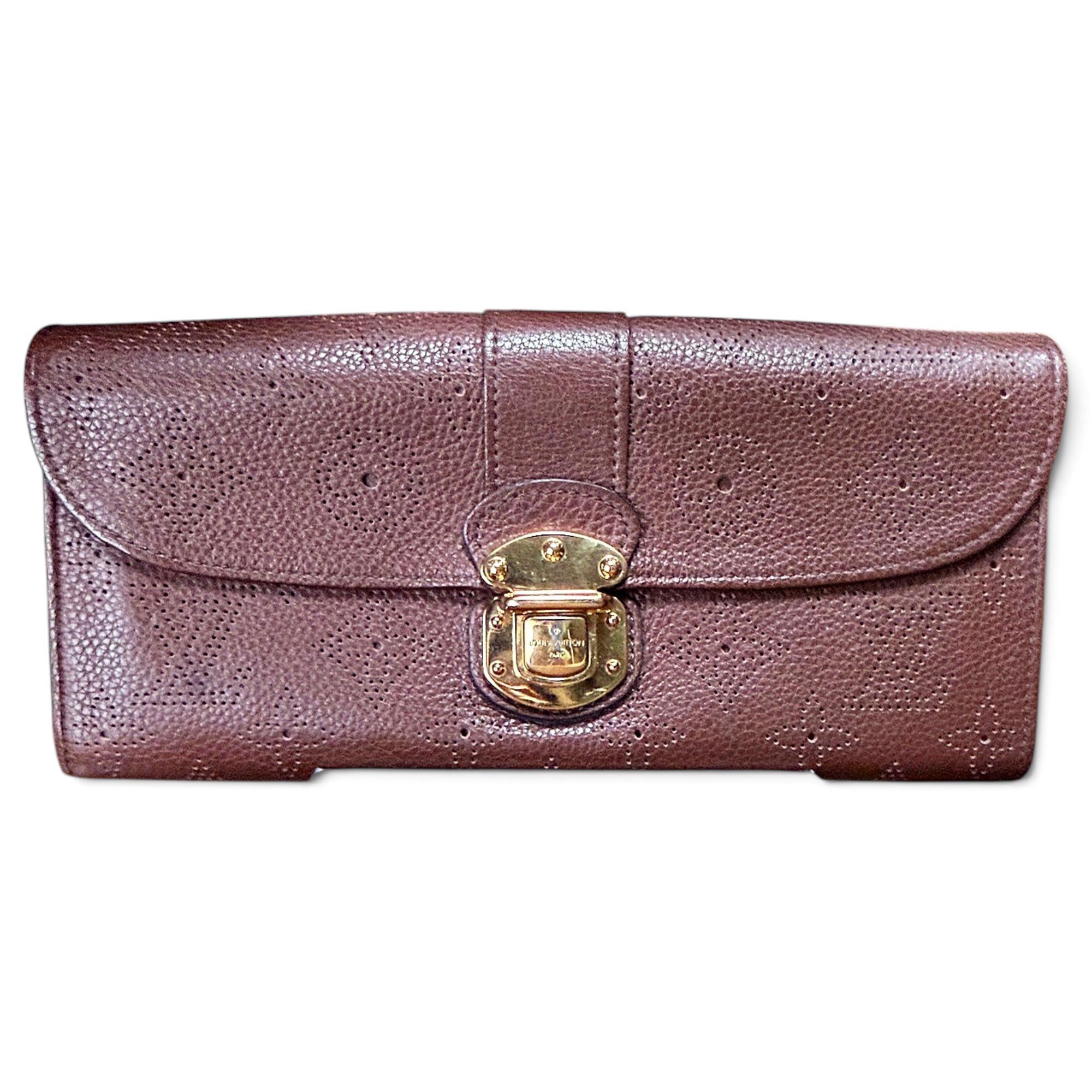 Leather clutch bag