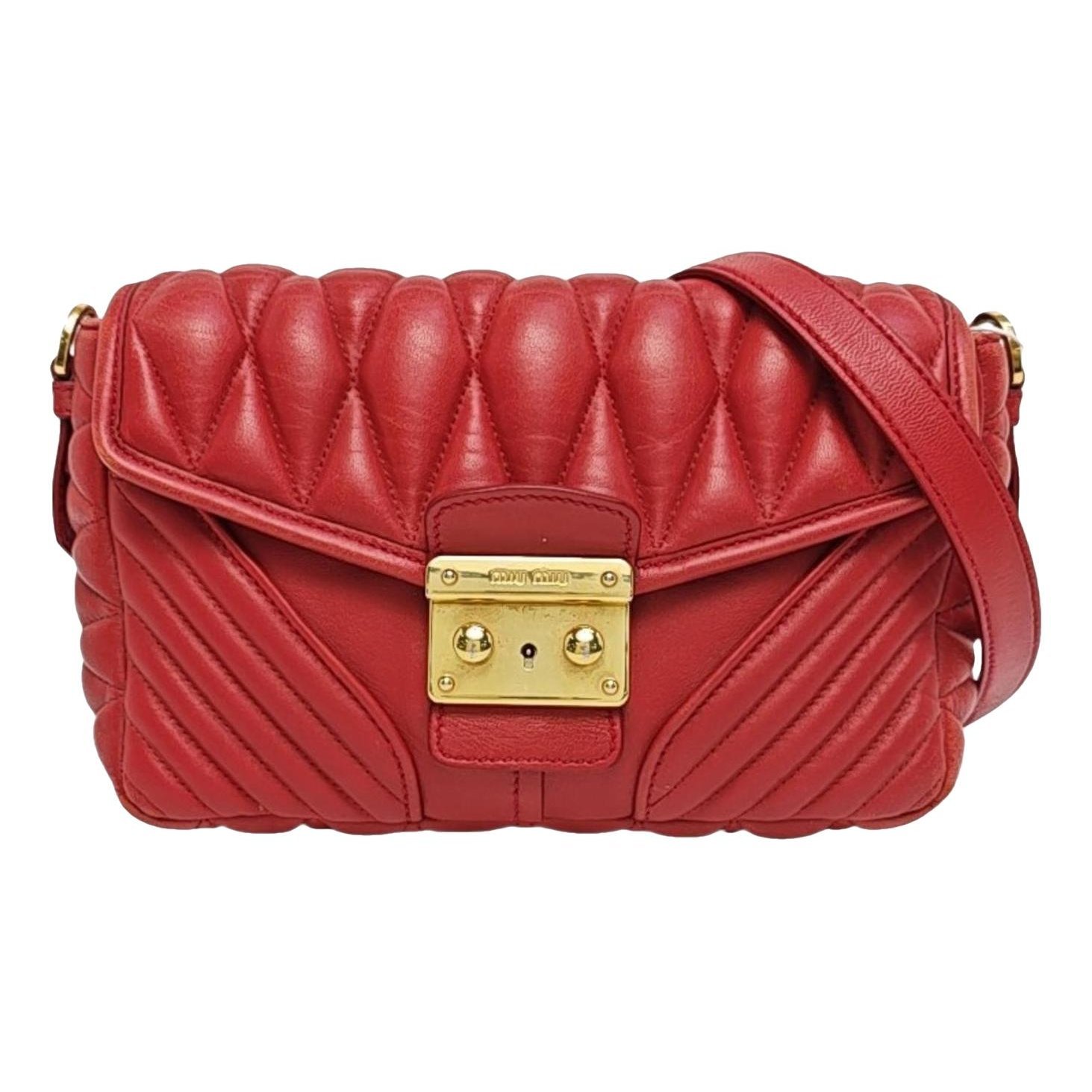 Miu Confidential leather handbag