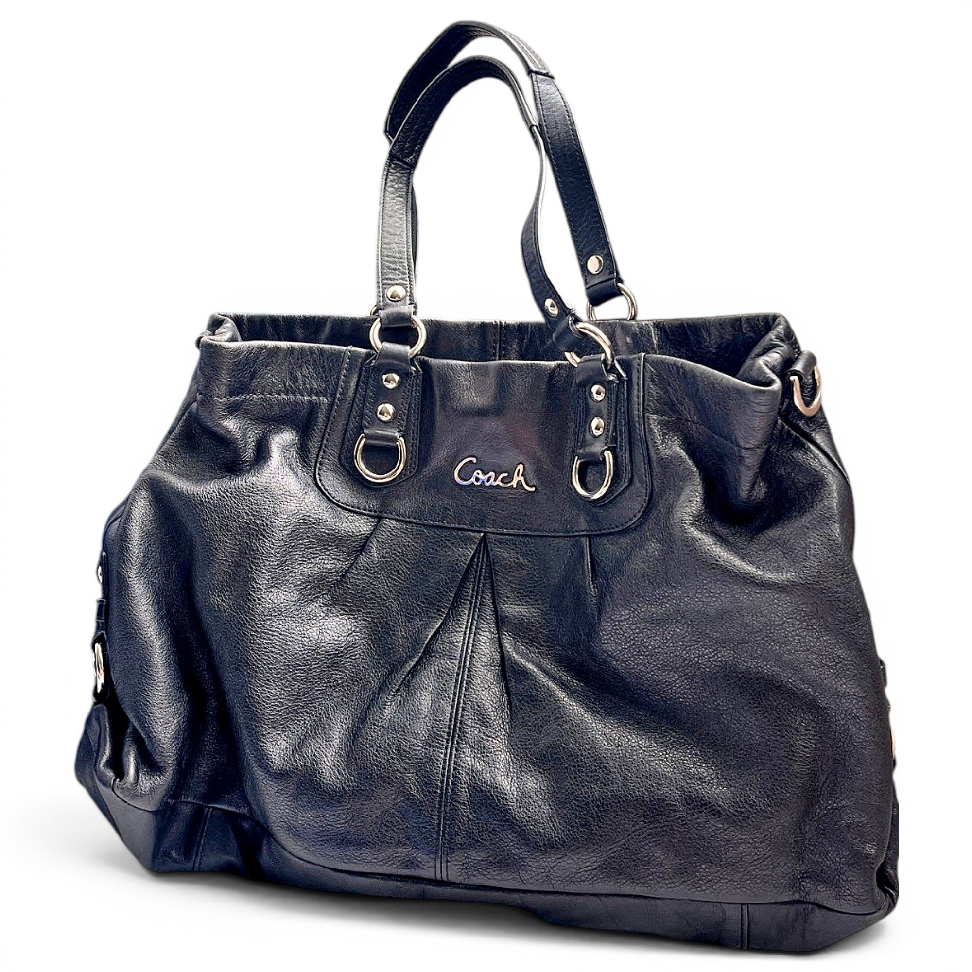 Leather tote