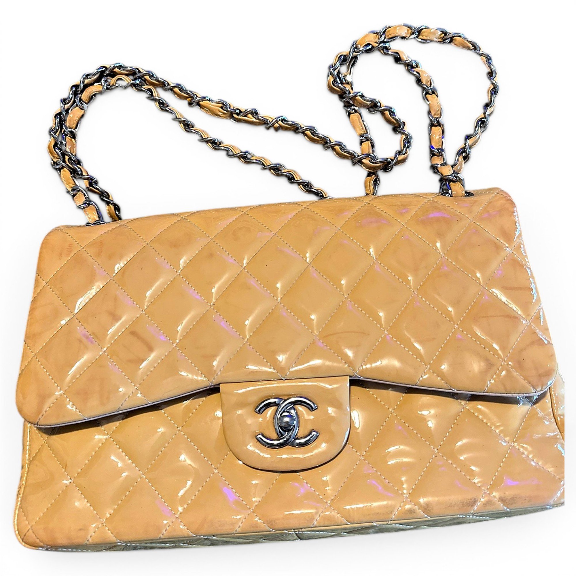 Timeless/Classique patent leather handbag