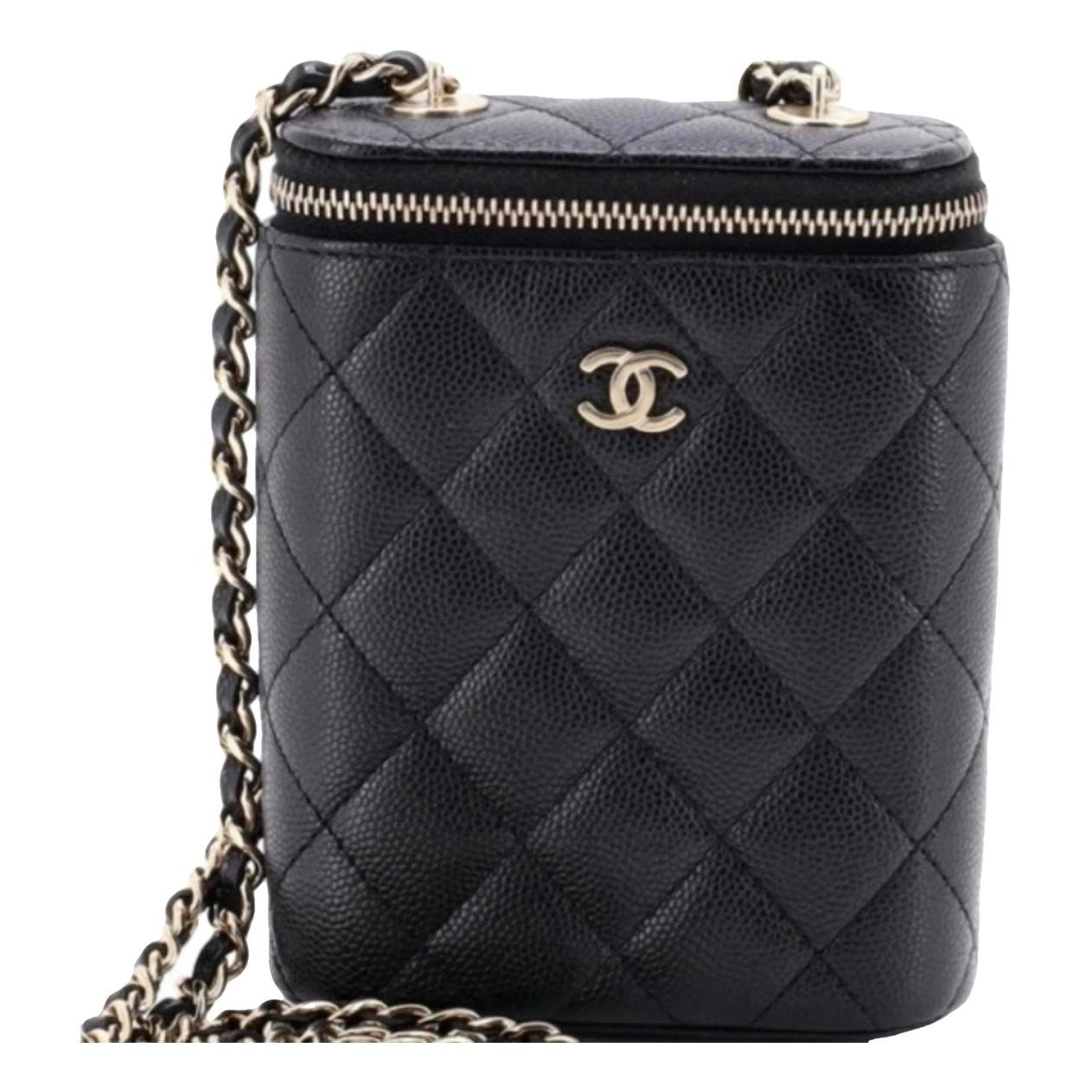 Vanity leather handbag