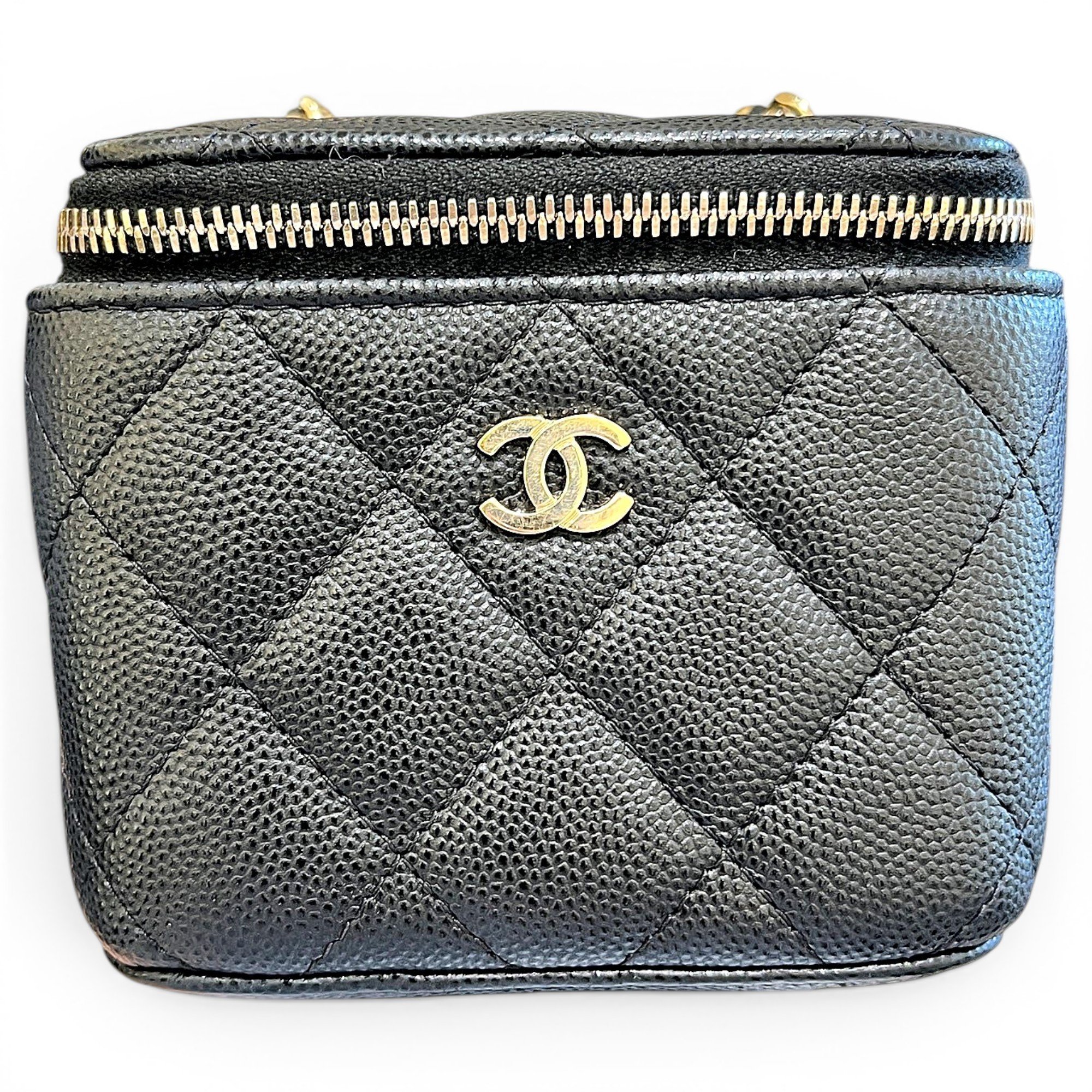 Trendy CC Vanity leather handbag