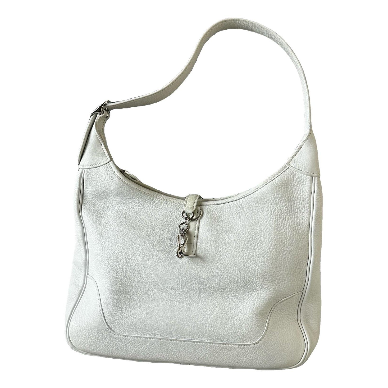 Trim leather handbag