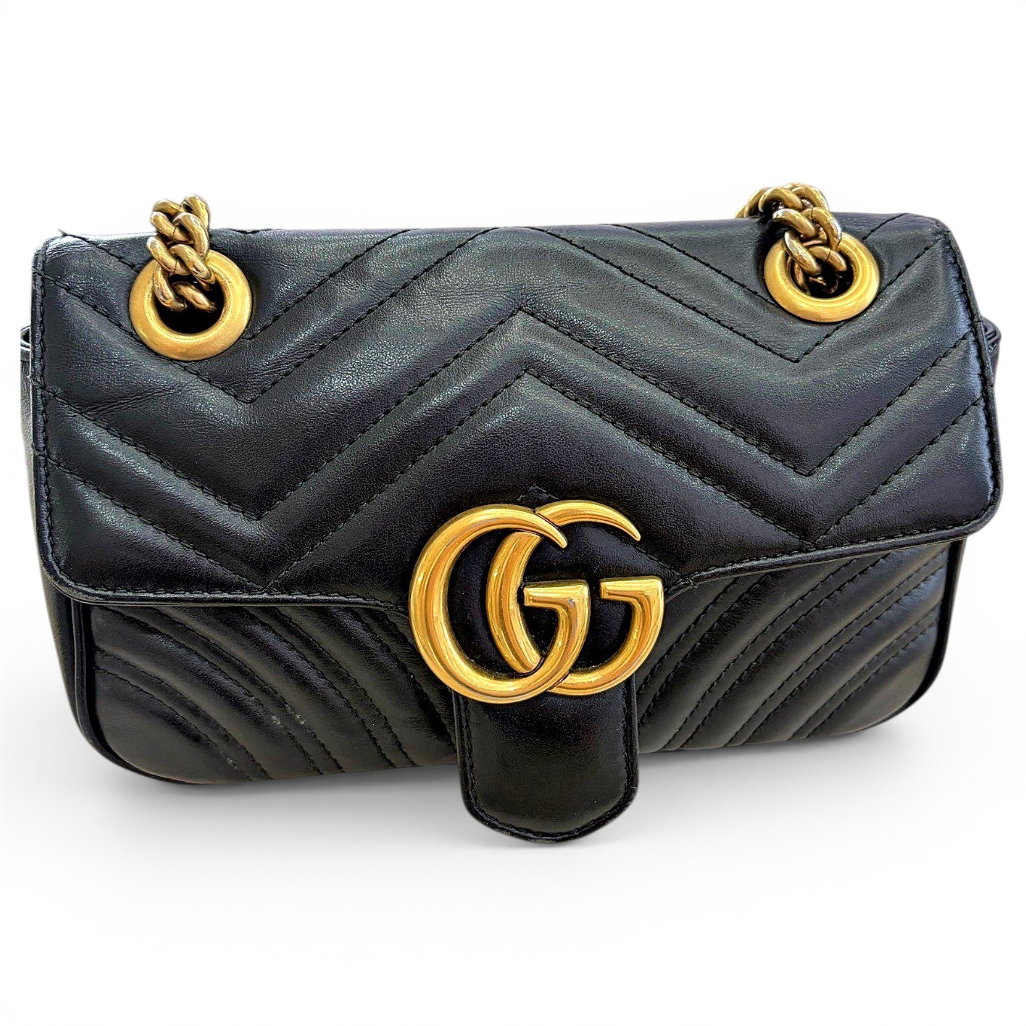 GG Marmont Flap leather handbag