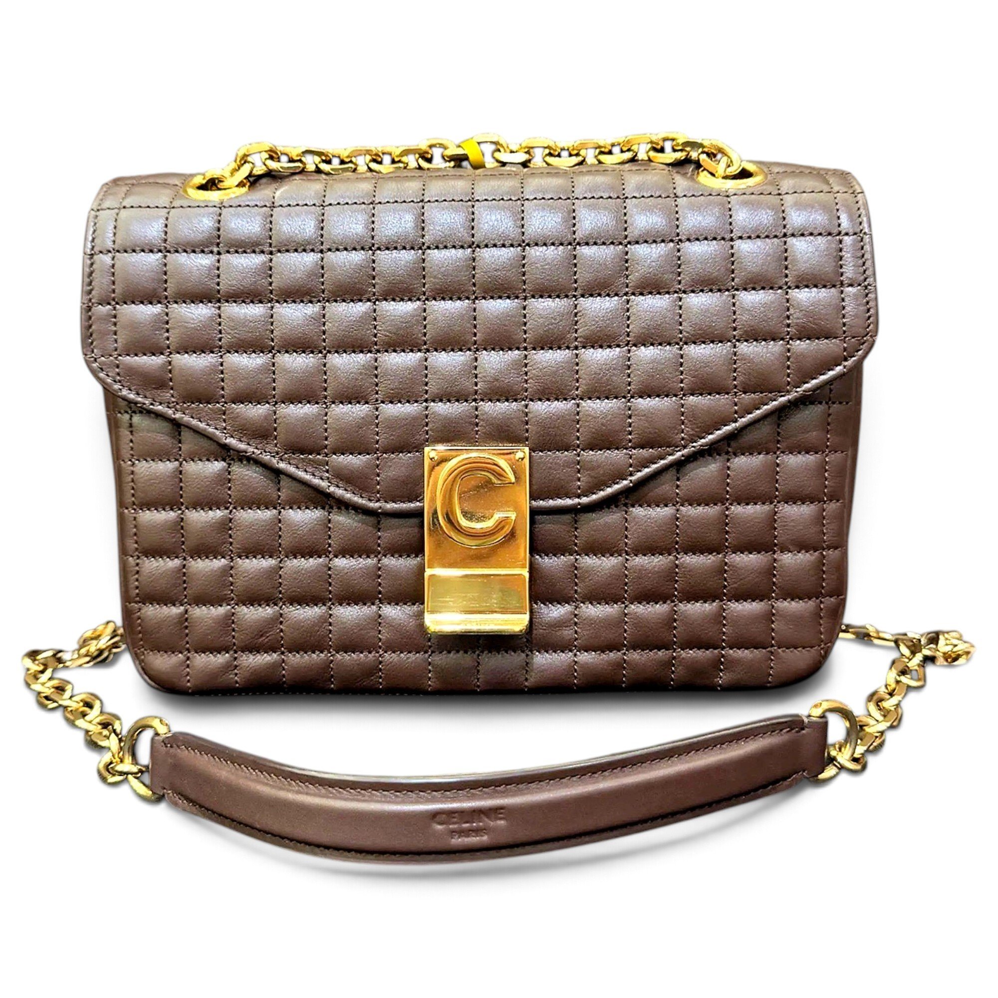 C bag leather handbag