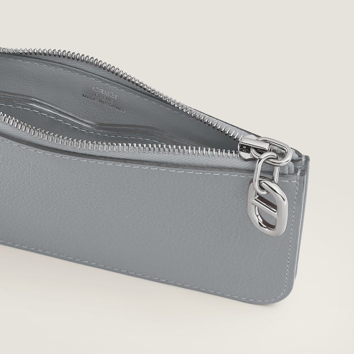 Gris Pantin Zipengo Chaine d'Ancre Card Holder