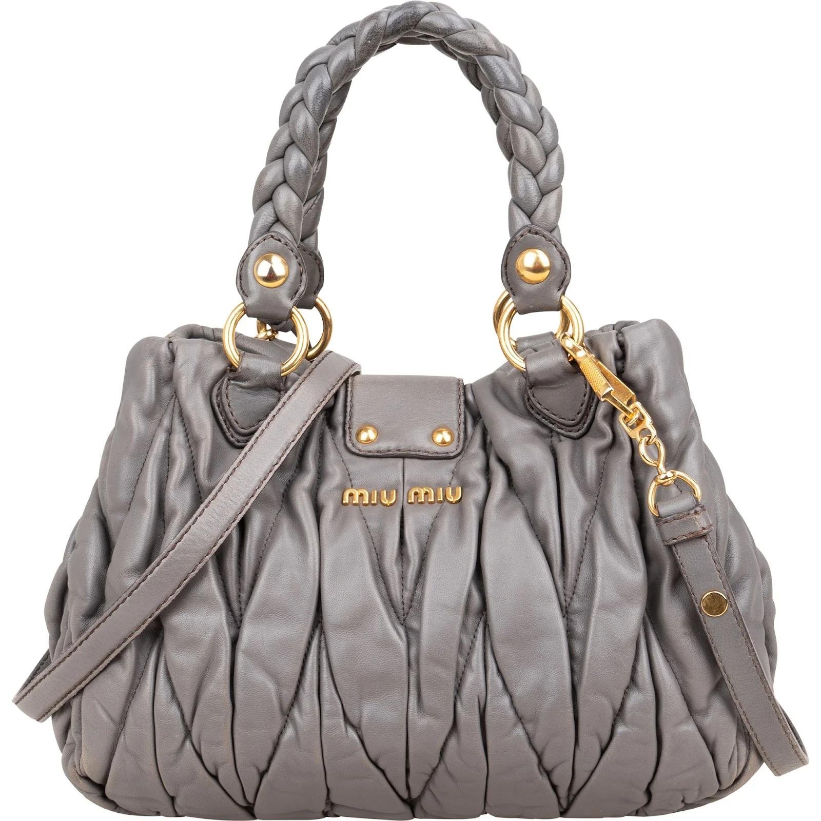 Miu Miu Matelassé leather handbag