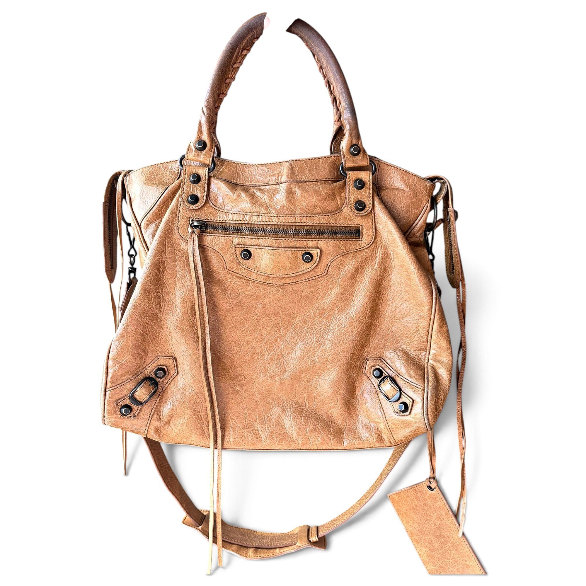 Vélo leather handbag