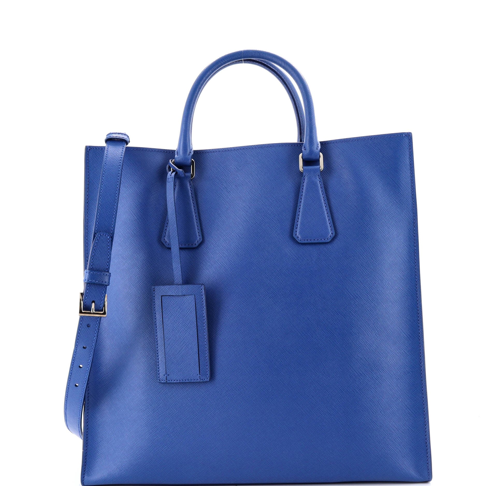 Prada Convertible Shopping Tote Saffiano Leather Saffiano Leather Tall