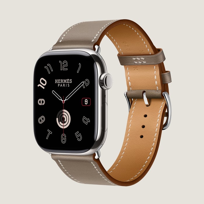 Étoupe Band Apple Watch Hermès Single Tour 46 MM