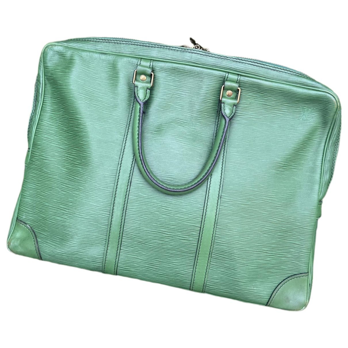 Leather clutch bag