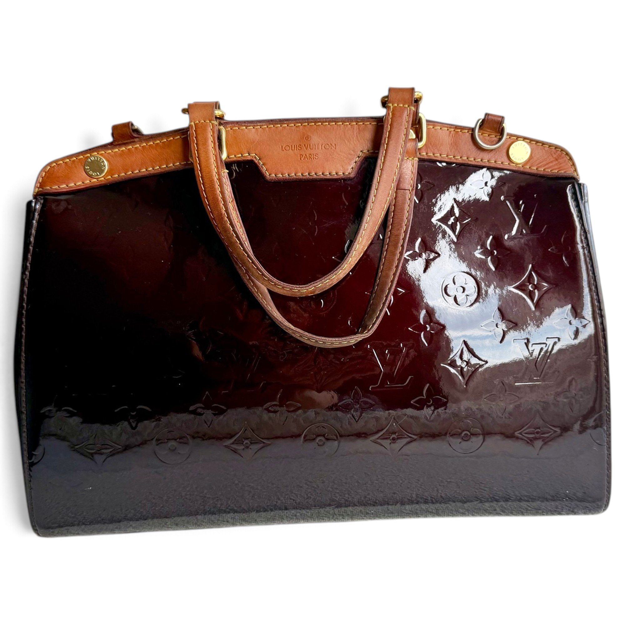 Bréa patent leather handbag