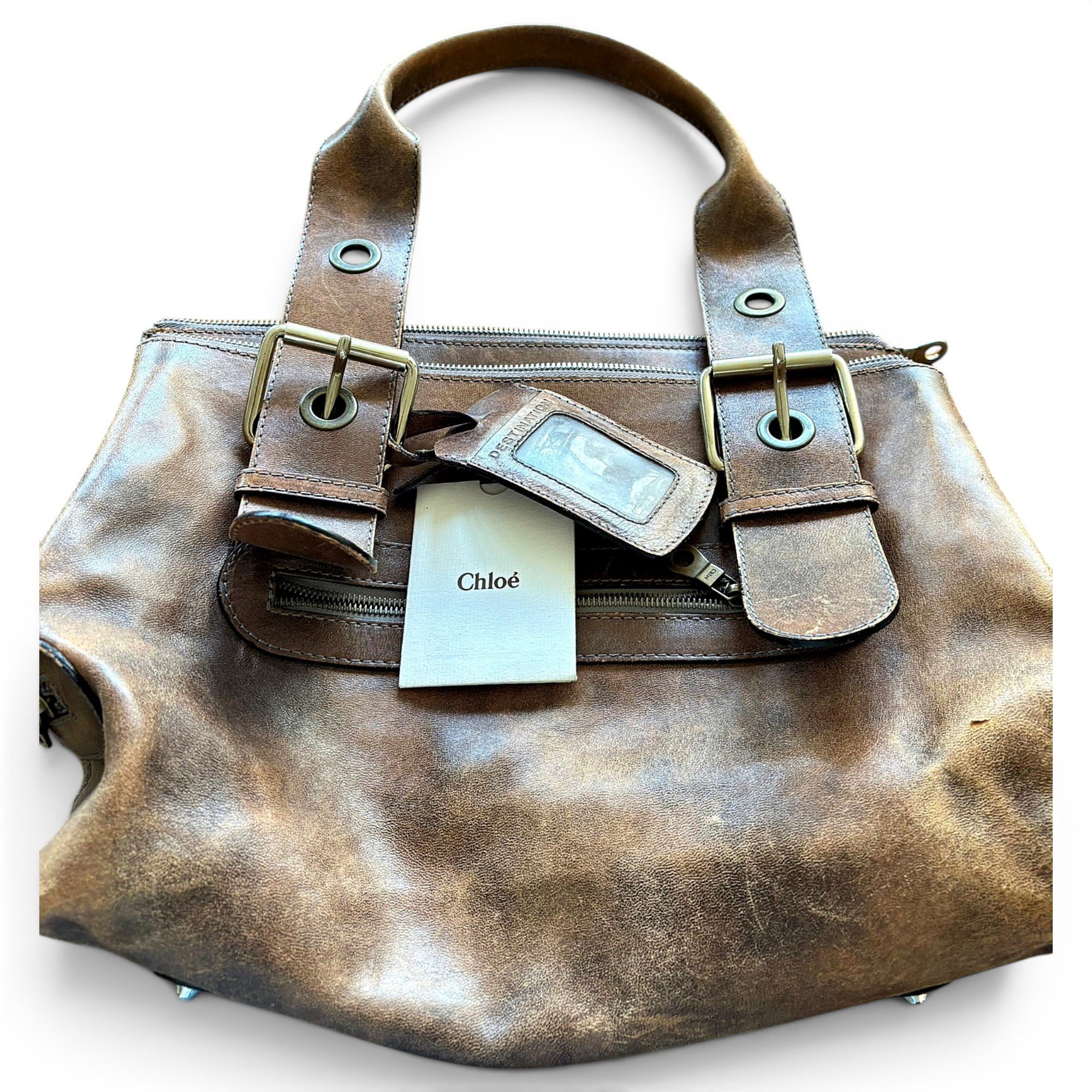 Leather handbag