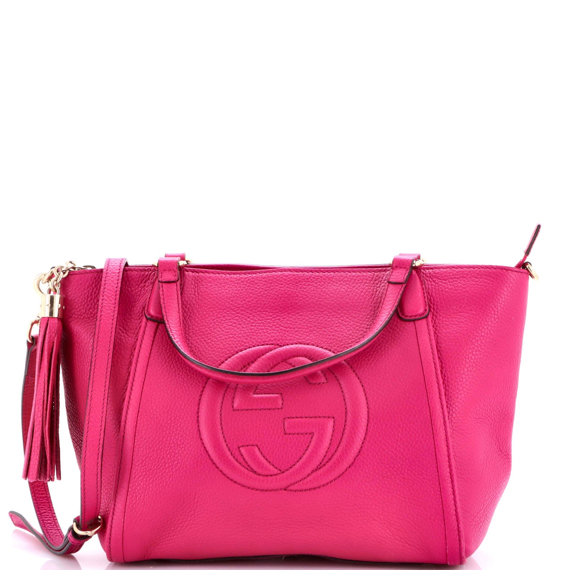 Gucci Soho Convertible Top Handle Bag Leather Small