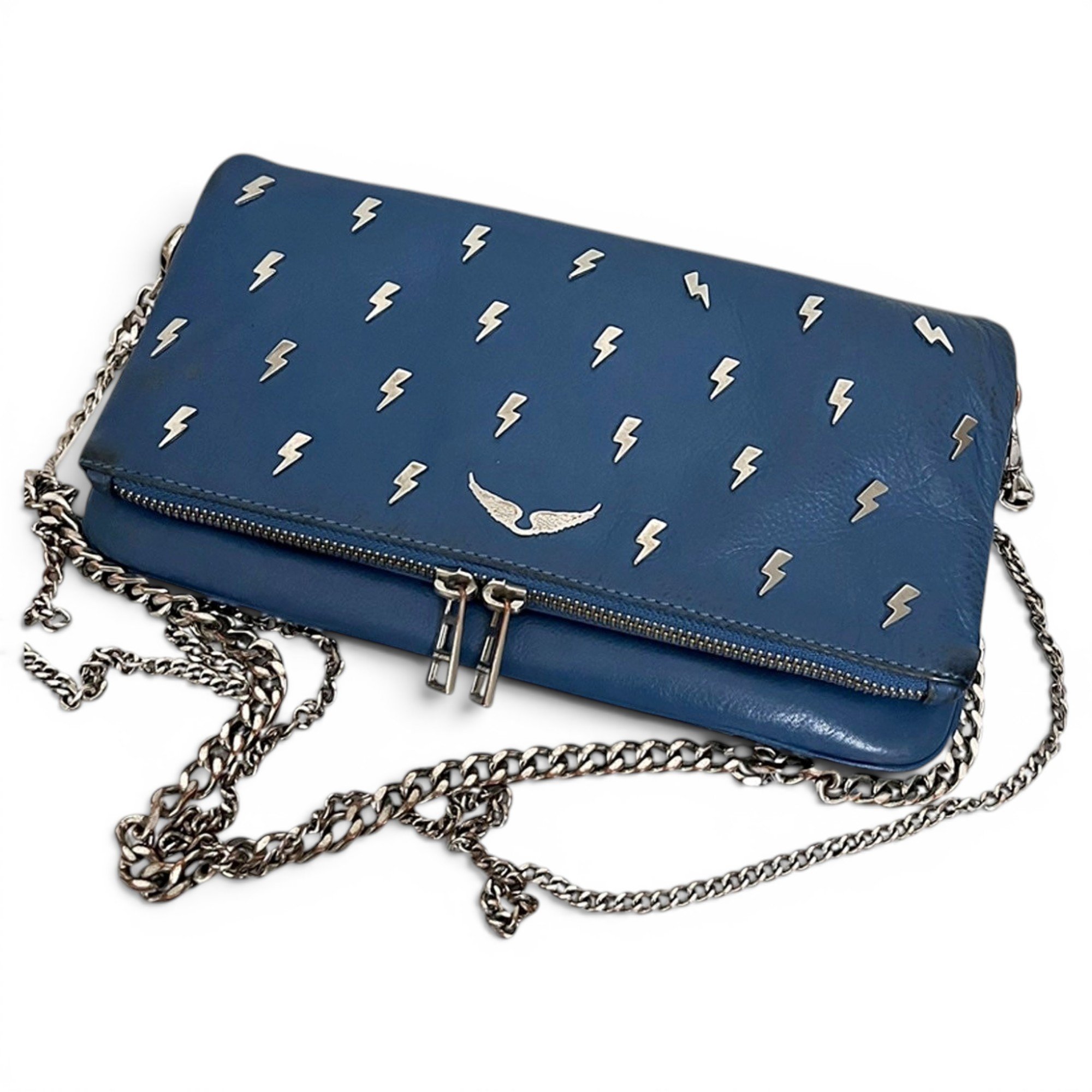 Rock leather crossbody bag