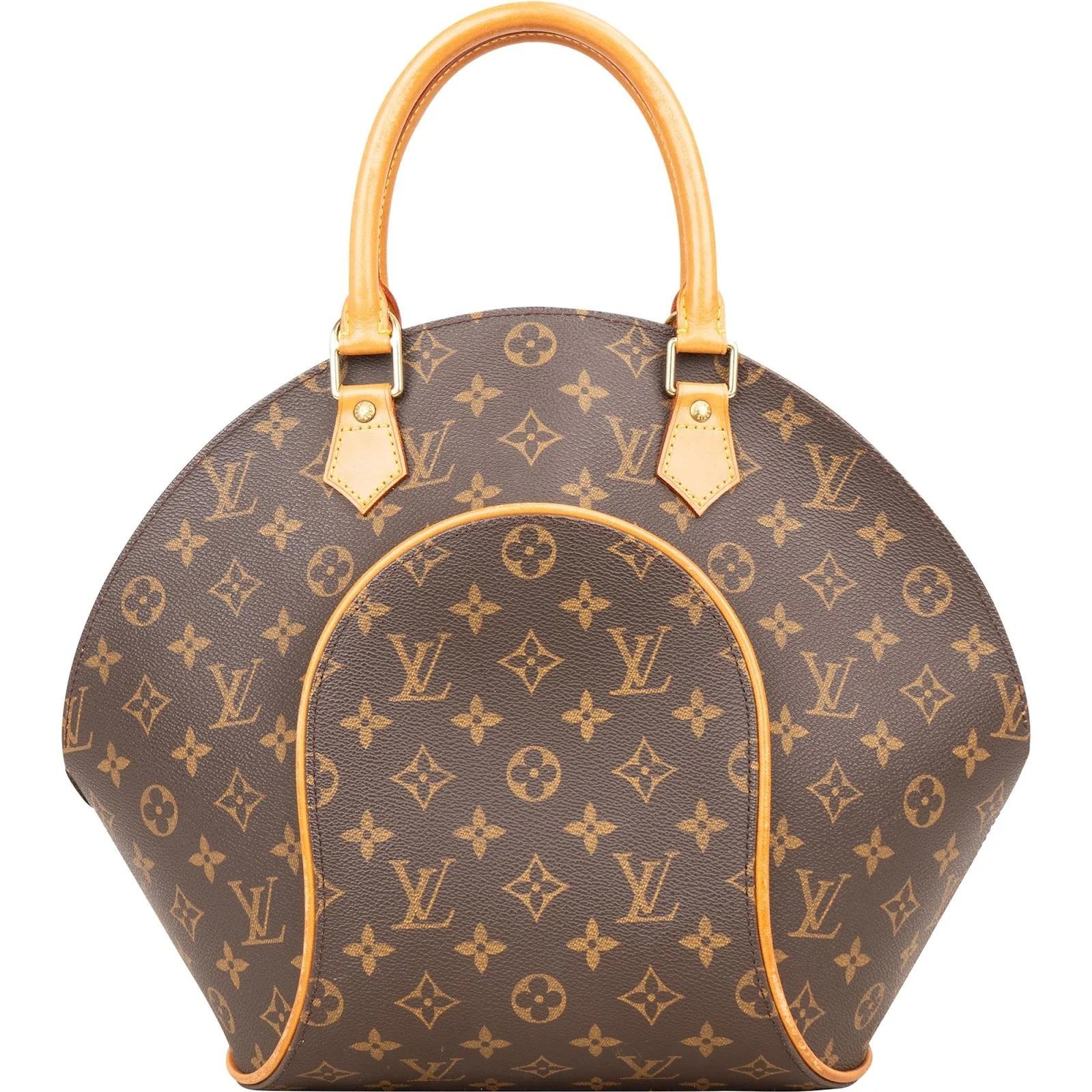 Ellipse leather handbag