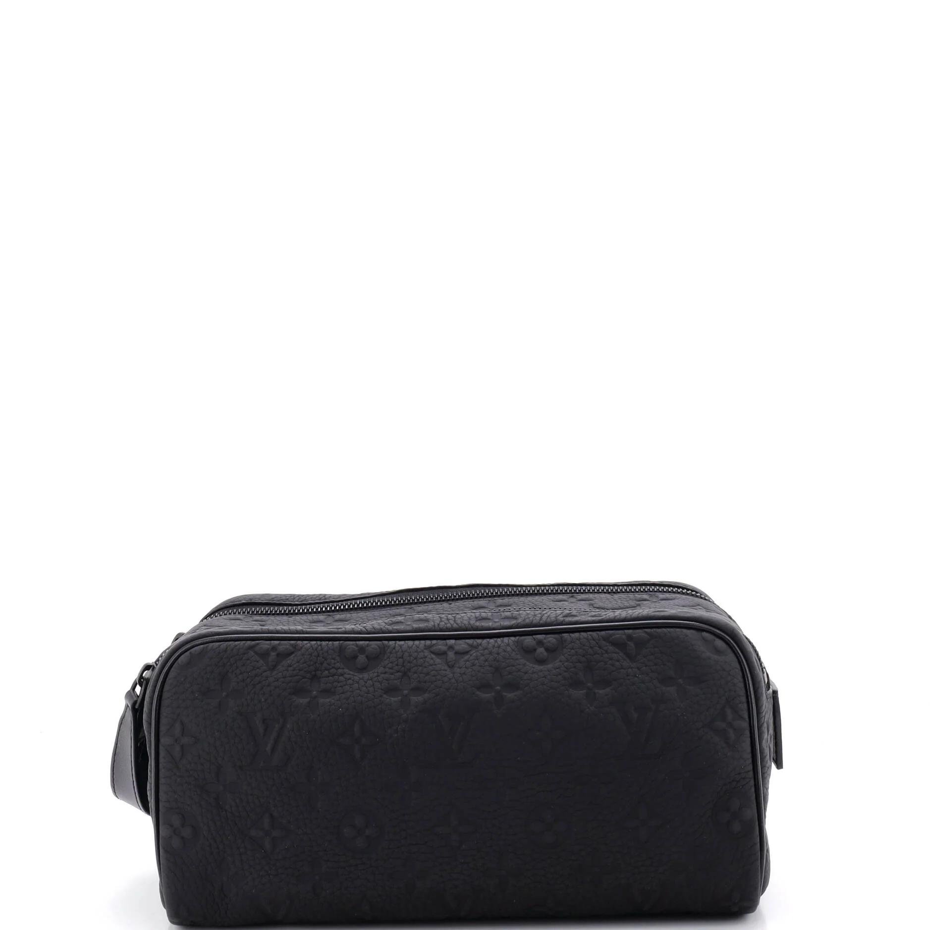 Leather vanity case