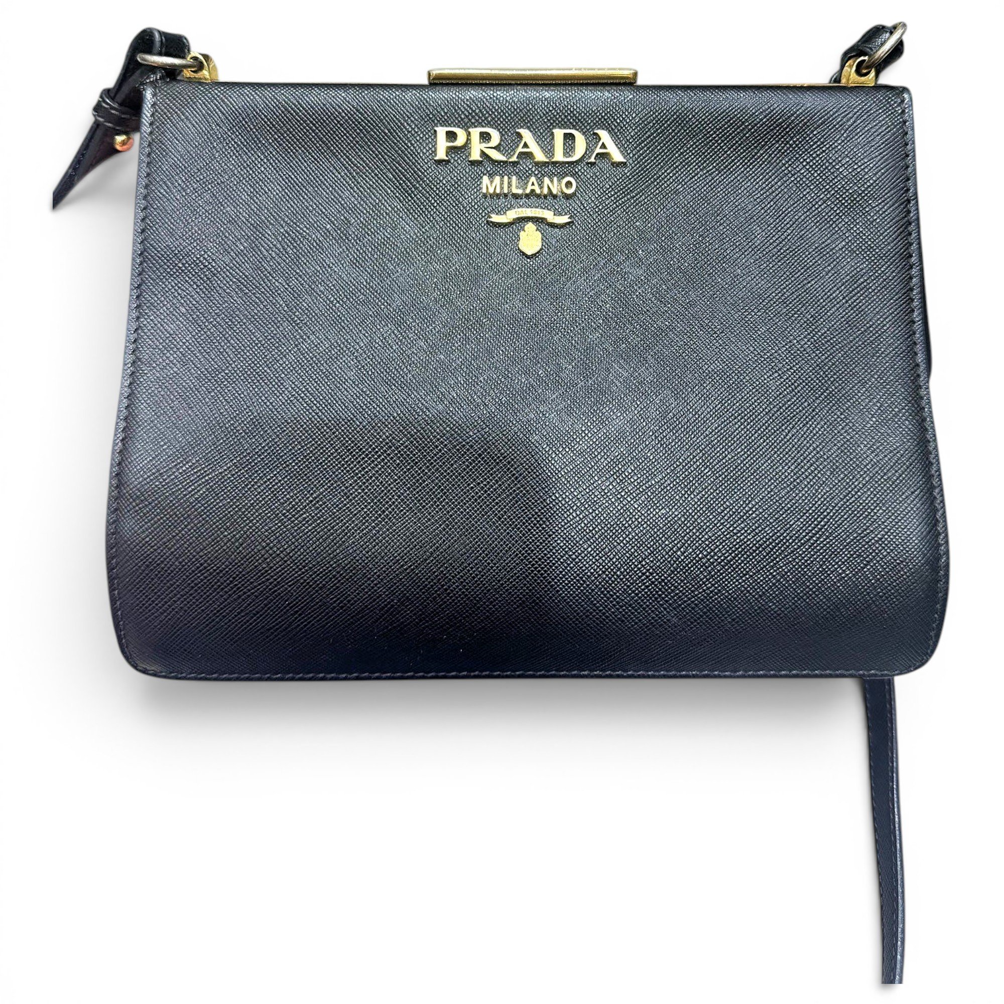 Light Frame leather crossbody bag