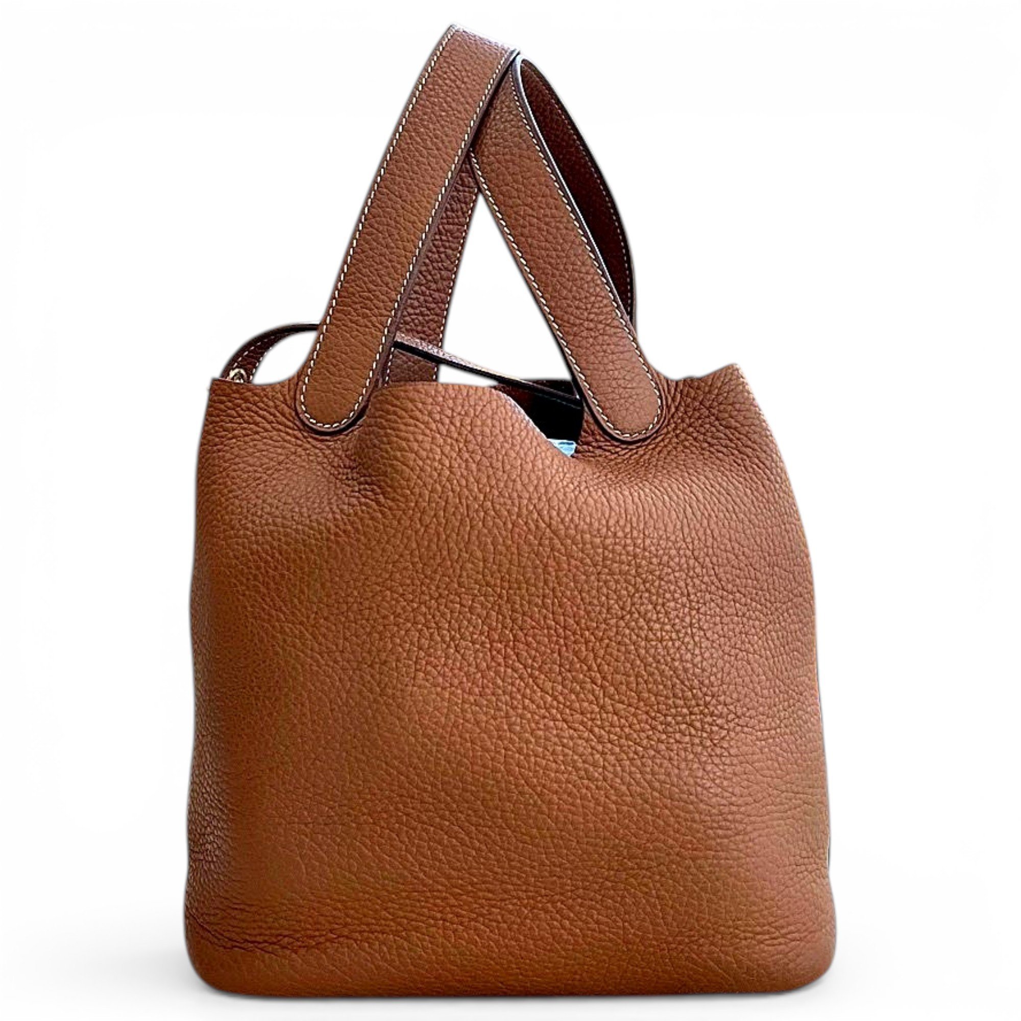 Picotin leather handbag