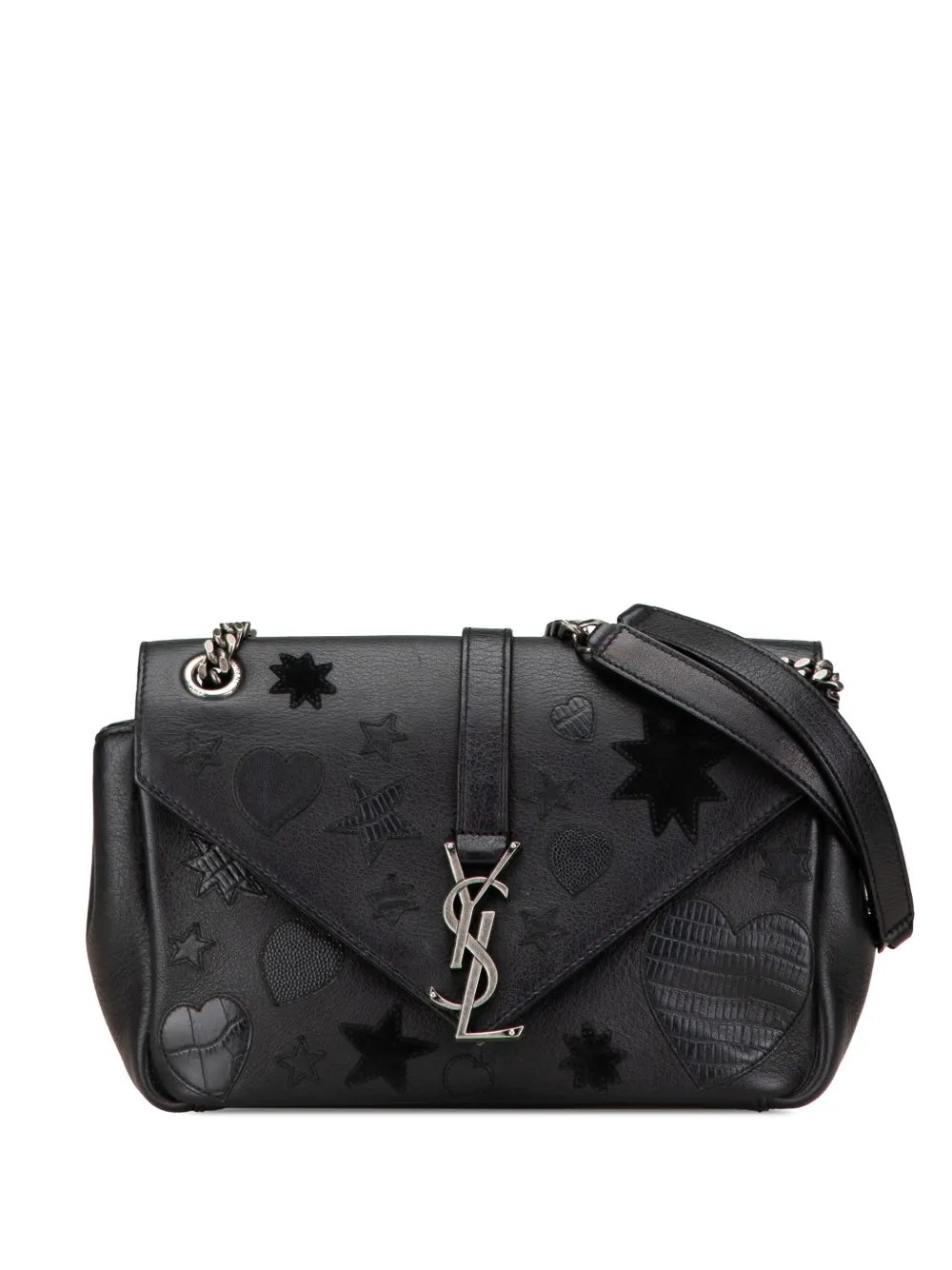2010-2024 Medium Monogram Heart Patchwork Chain Wallet crossbody bag