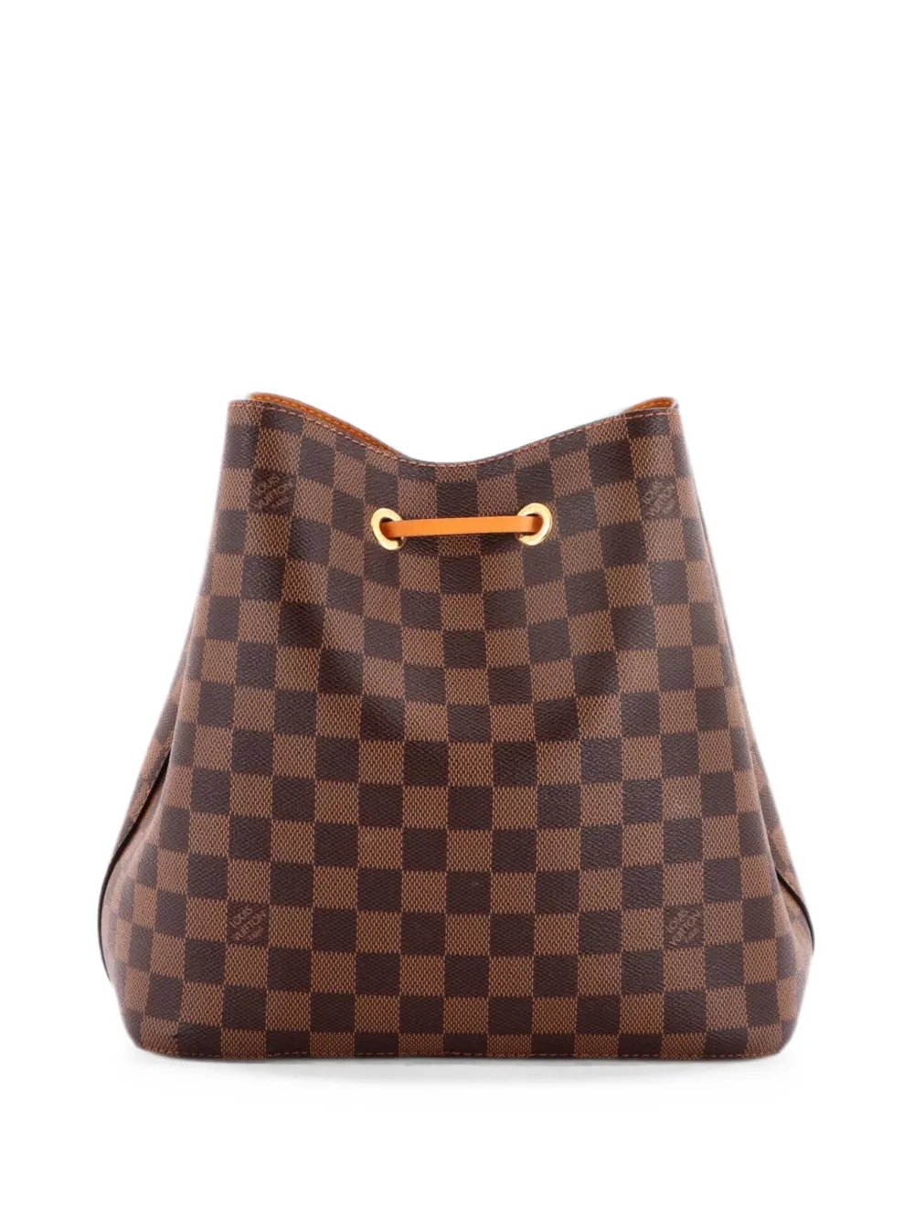 NeoNoe Handbag Damier with Leather MM bucket bag