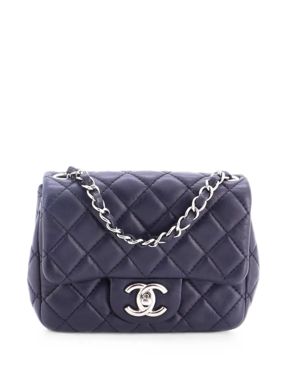 Square Classic Single Flap Bag Quilted Lambskin Mini crossbody bag