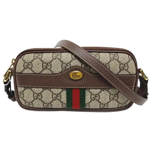 Ophidia leather crossbody bag