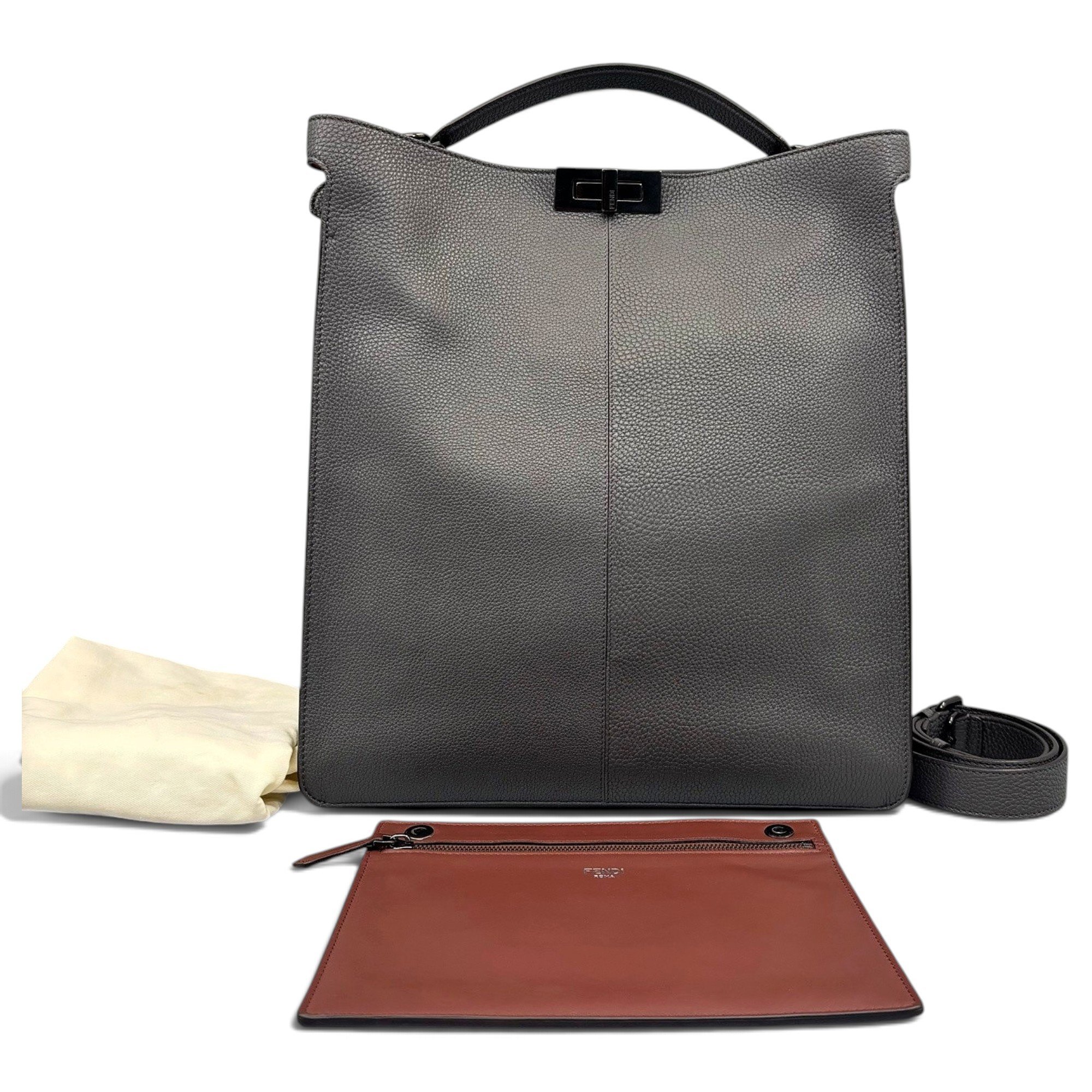 Peekaboo X-Lite leather tote