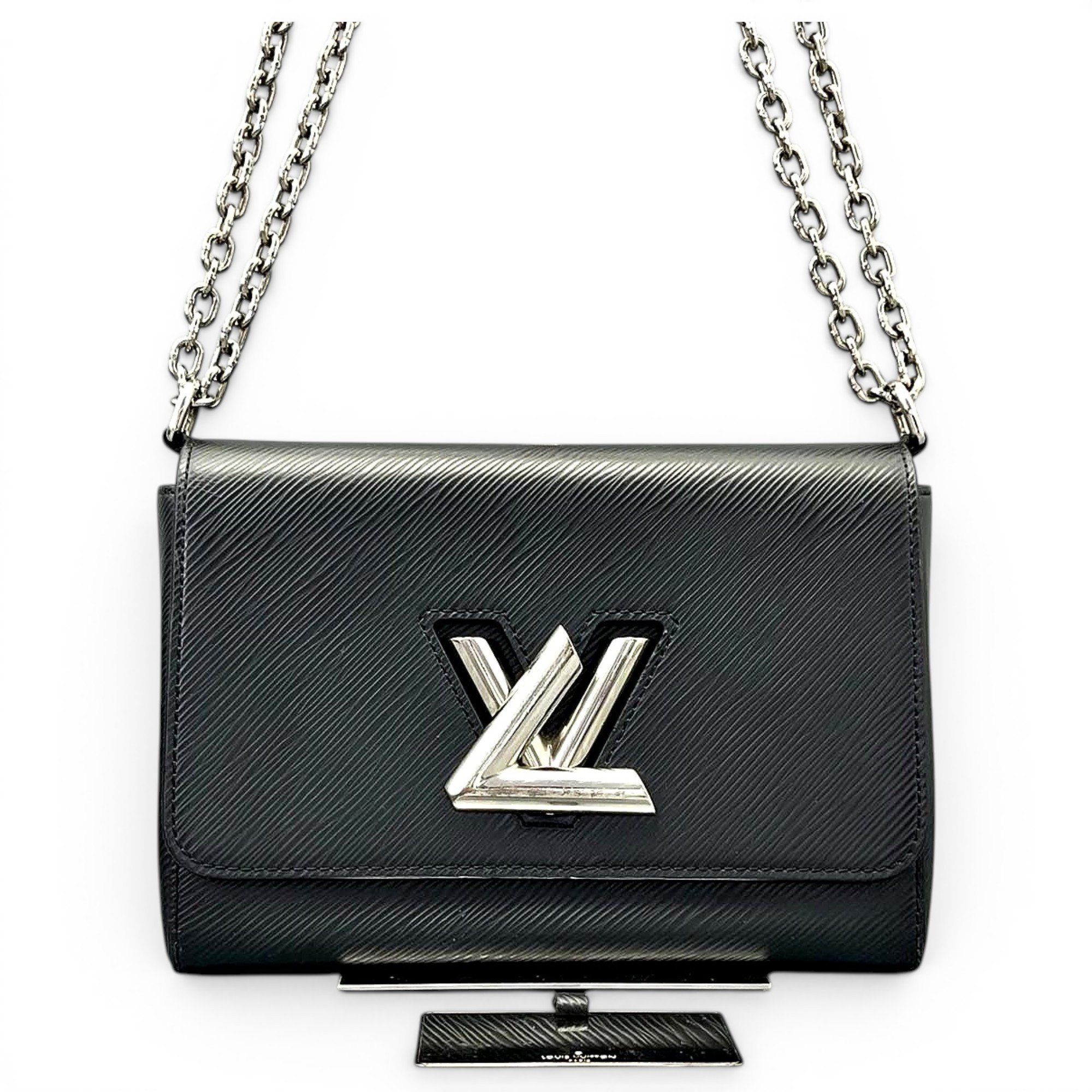 Twist leather crossbody bag