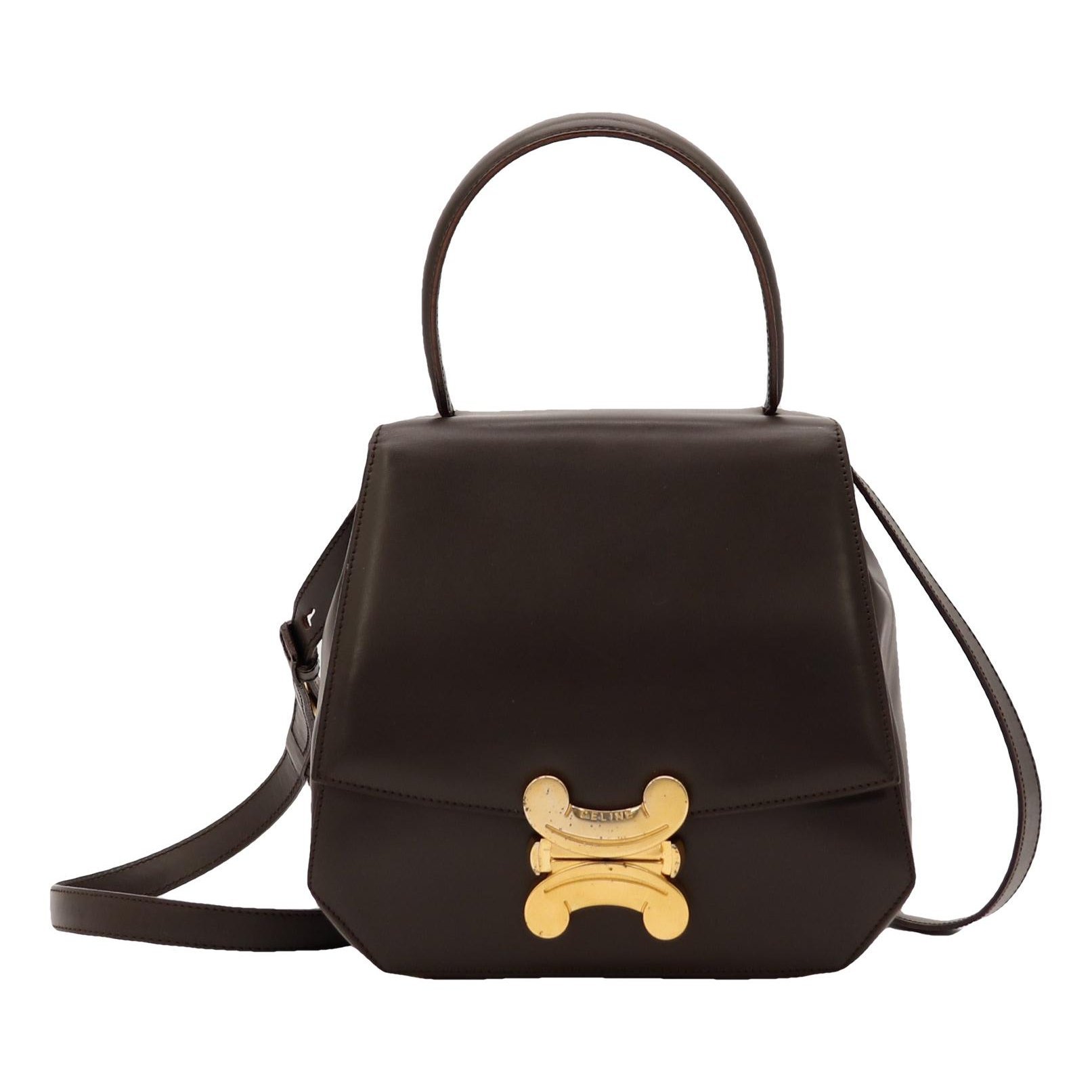 Triomphe leather crossbody bag
