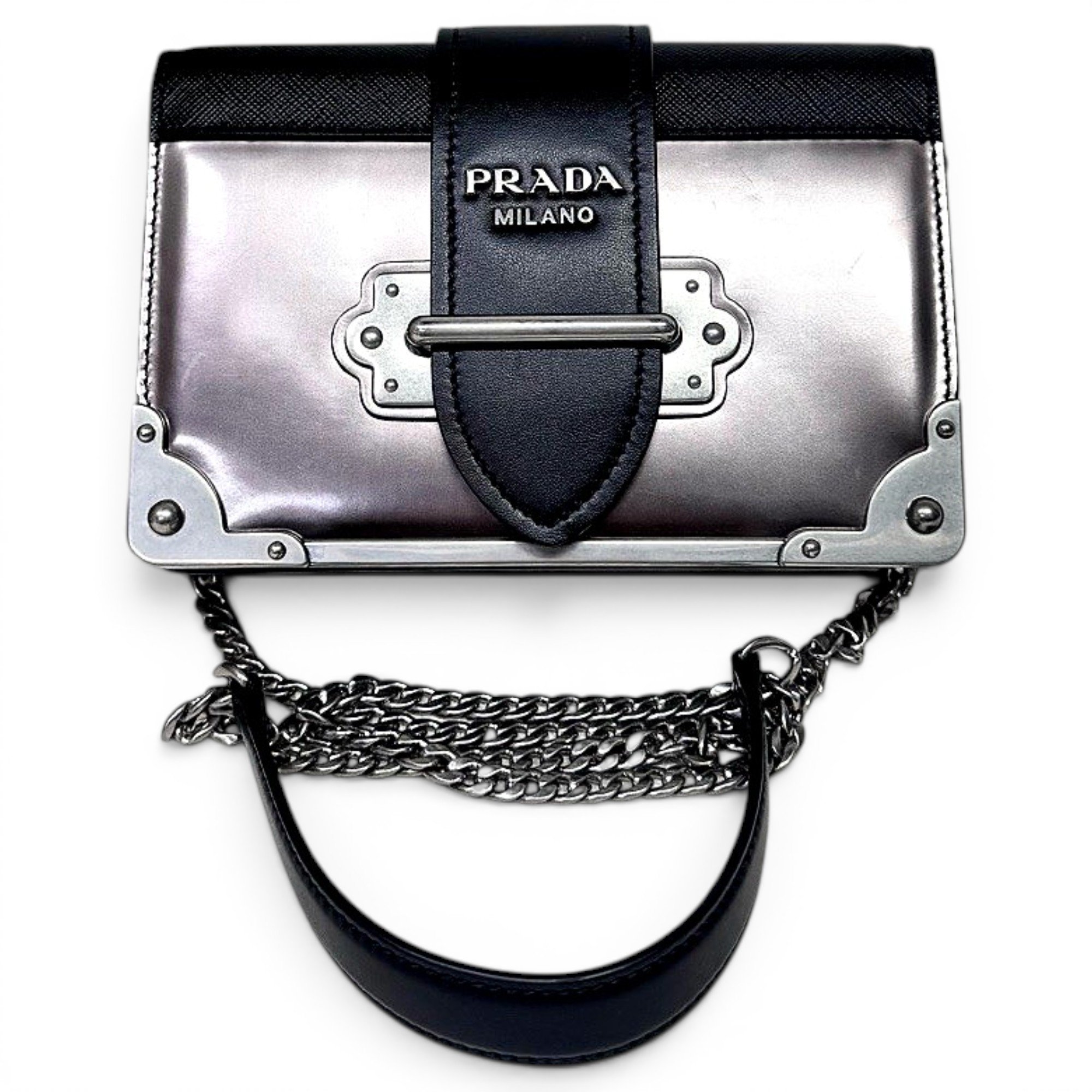 Cahier leather handbag