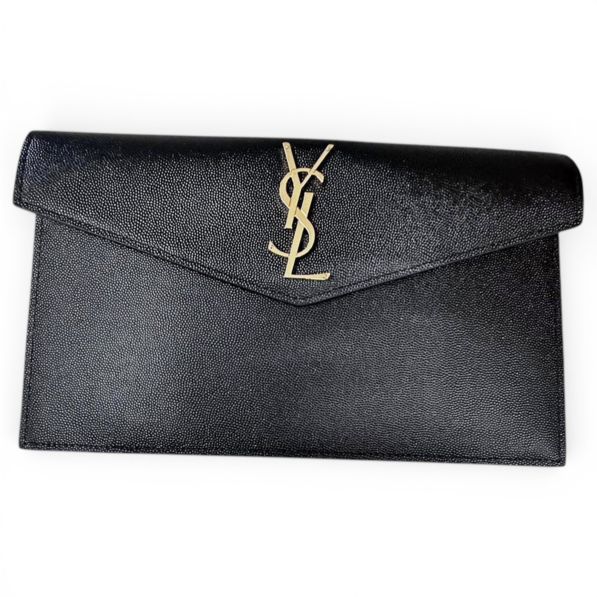 Uptown leather clutch bag