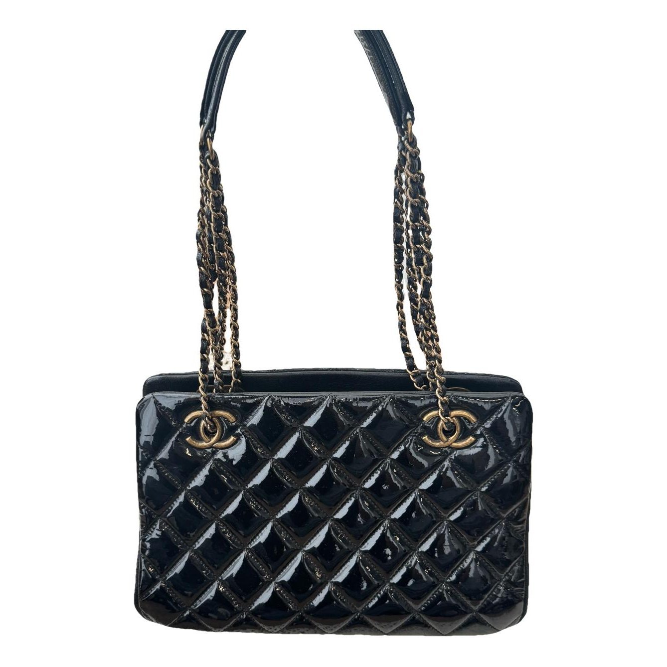 Mademoiselle patent leather handbag