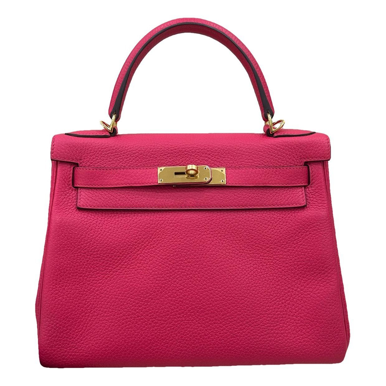 Hermes Kelly 28 Handbag Pink Togo Leather