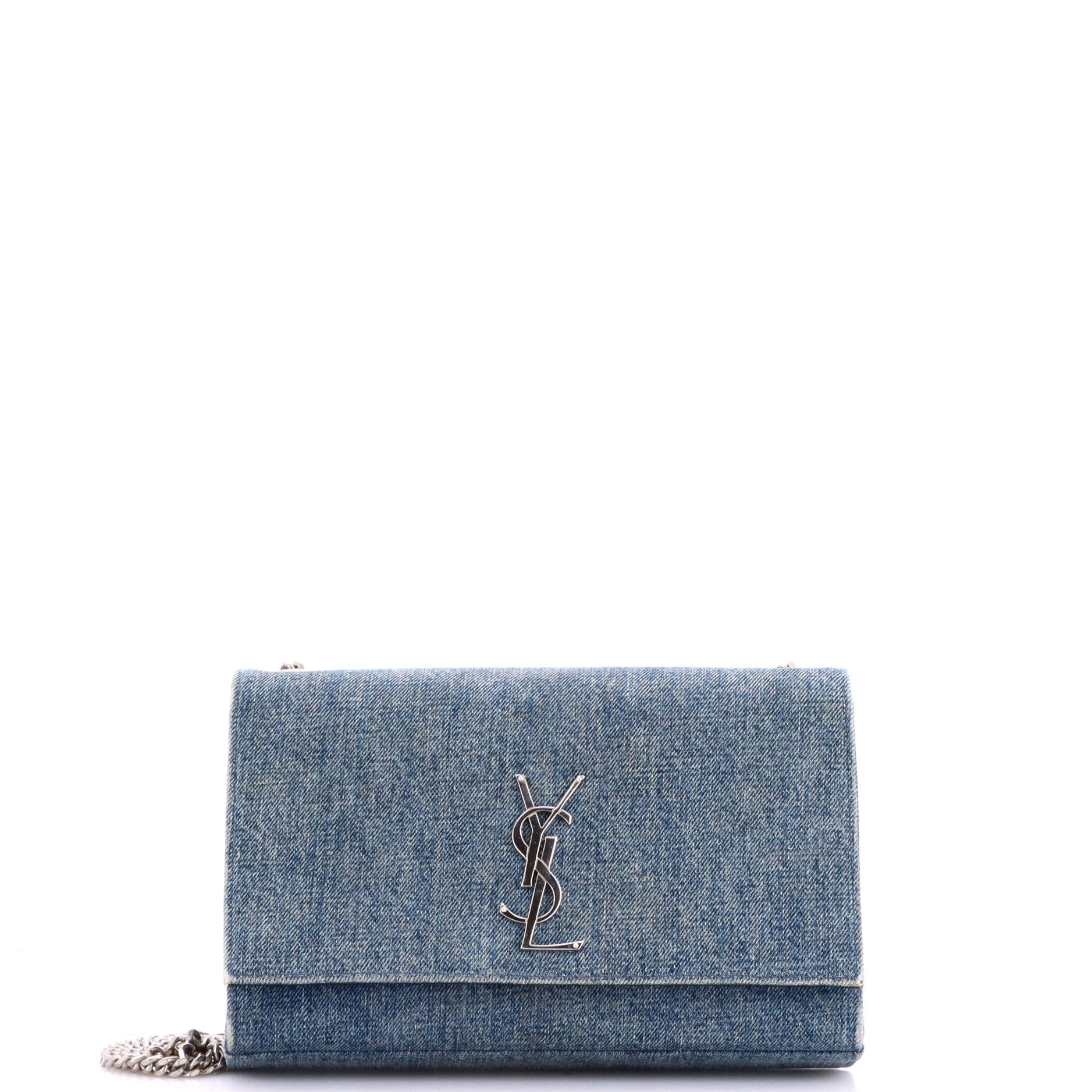 Classic Monogram Crossbody Bag Denim Medium