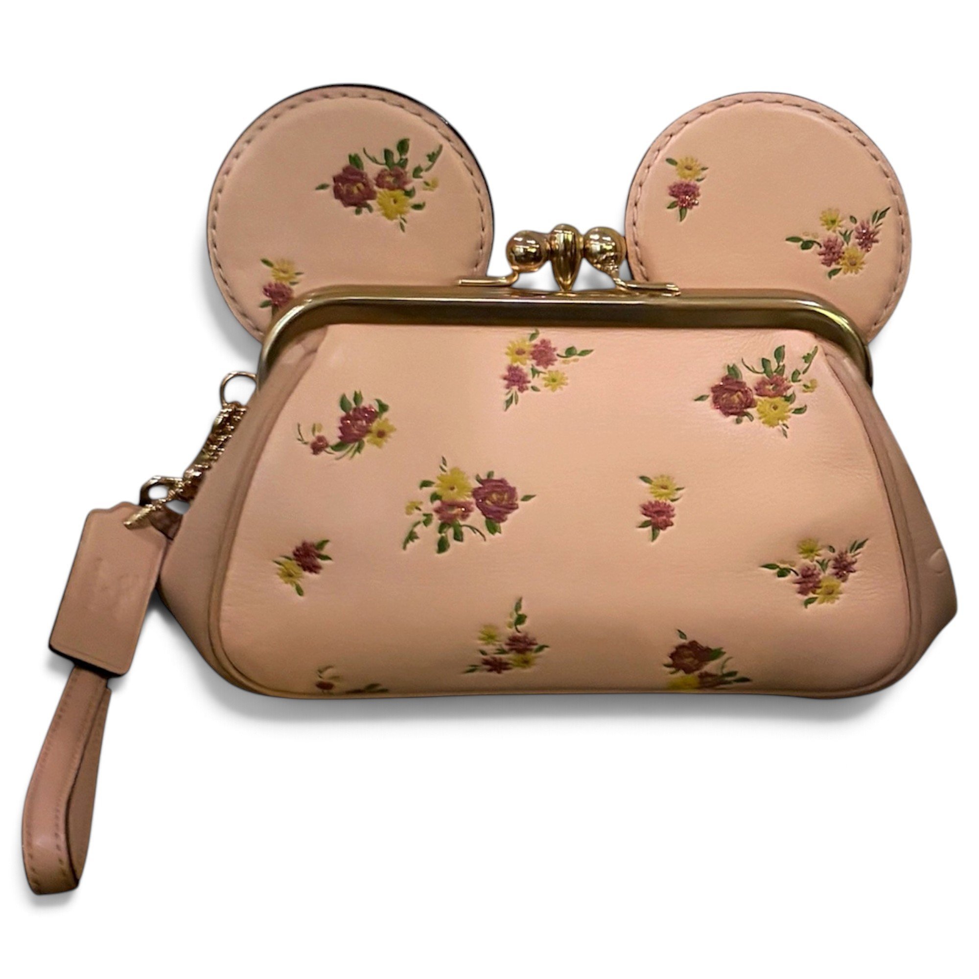 Leather clutch bag