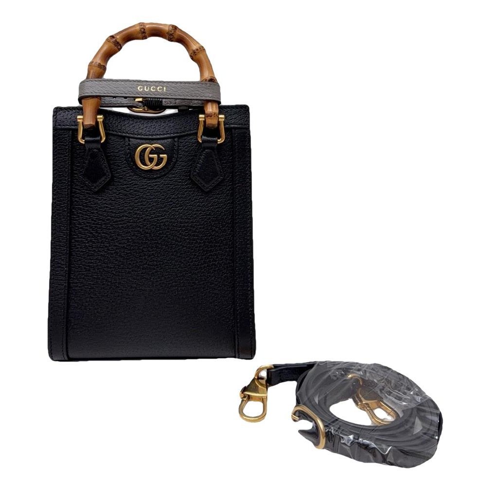 Diana Bamboo leather handbag
