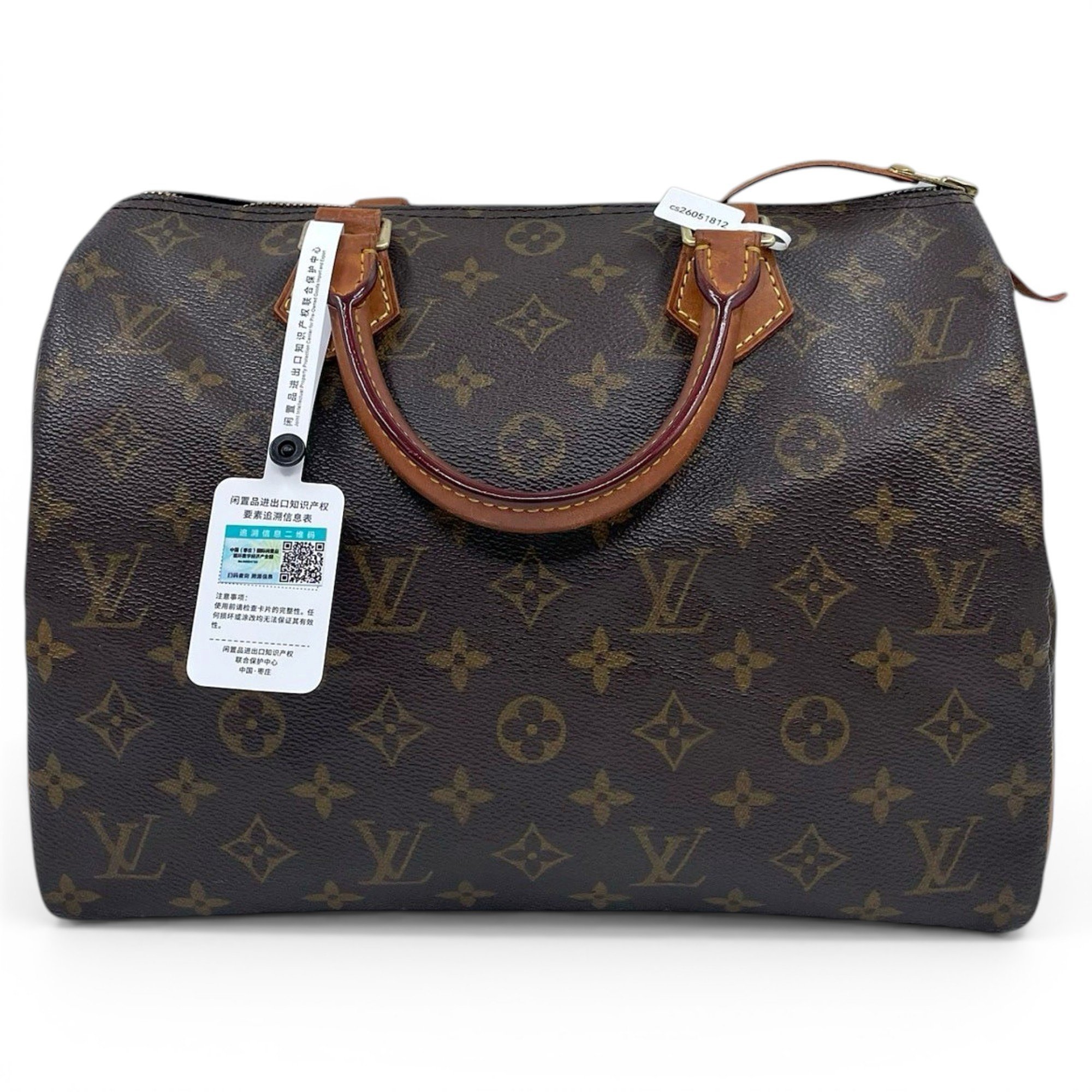 Speedy leather handbag