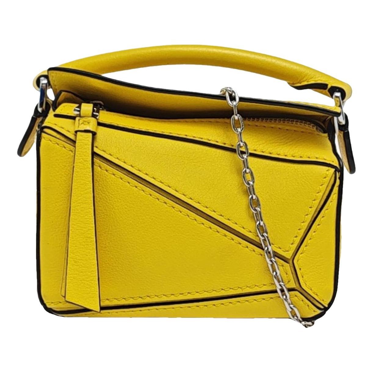 Puzzle leather crossbody bag