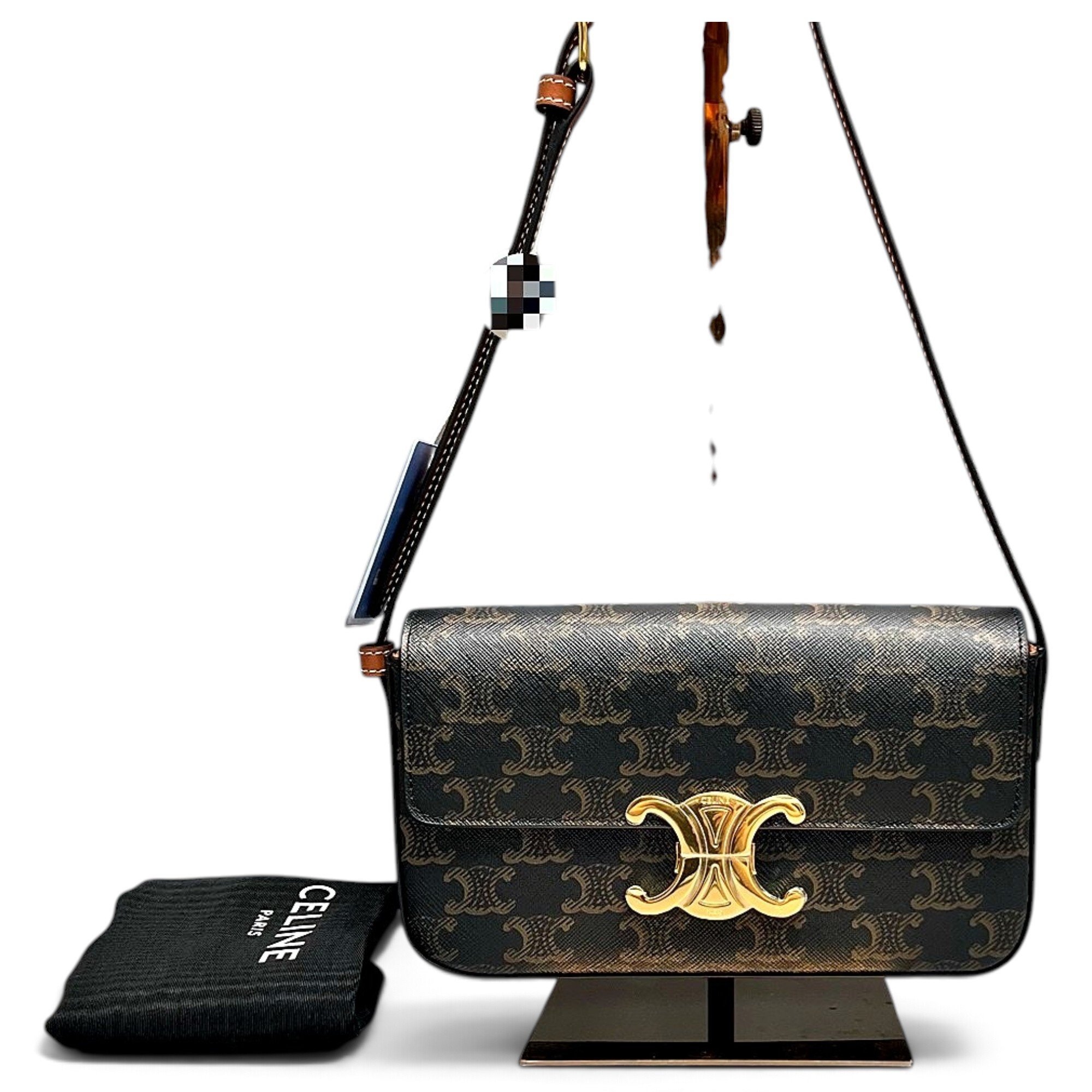 Triomphe Long leather handbag