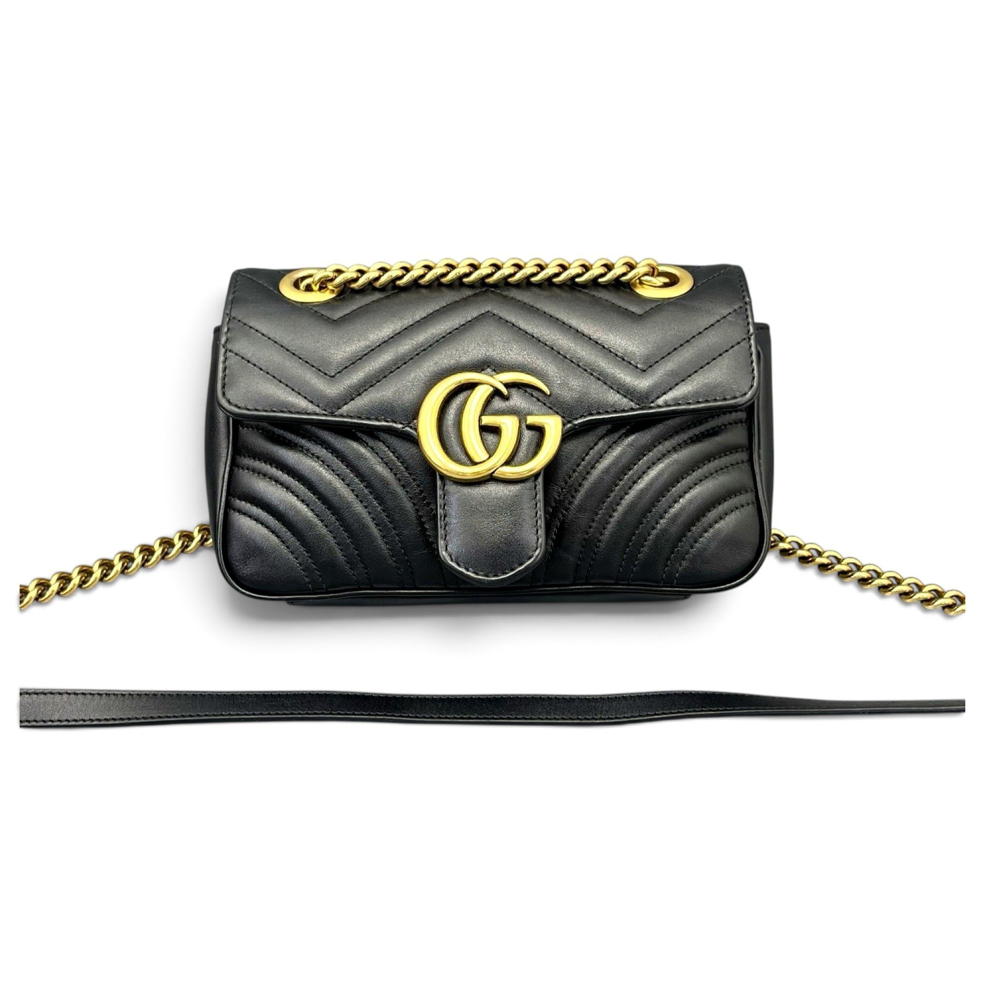 GG Marmont Flap leather handbag