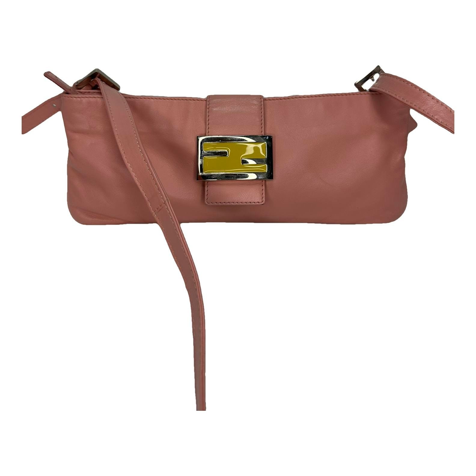 Baguette leather crossbody bag