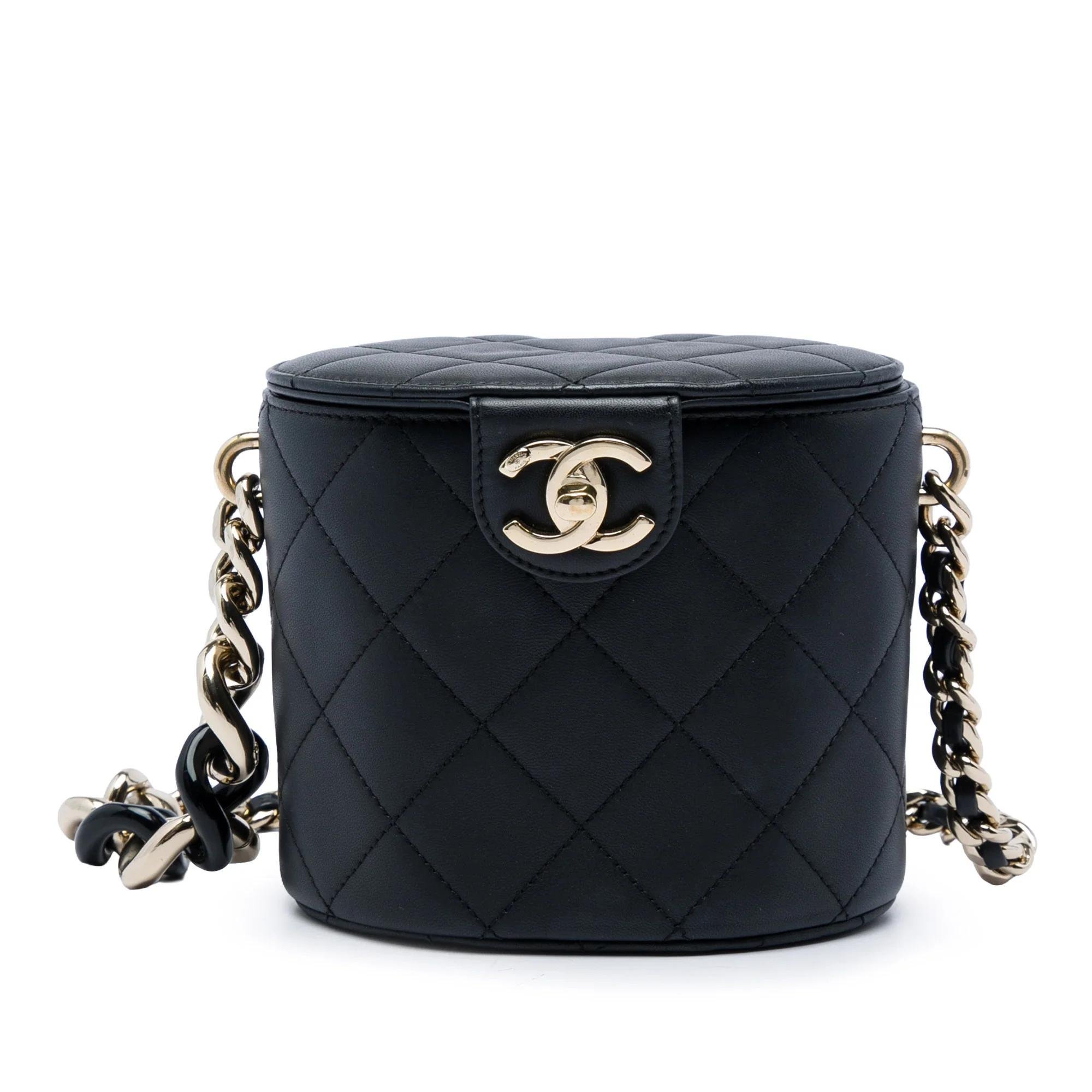 Vanity pony-style calfskin handbag