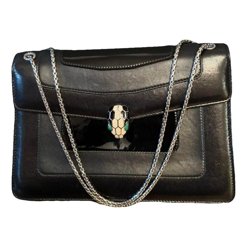 Serpenti leather handbag
