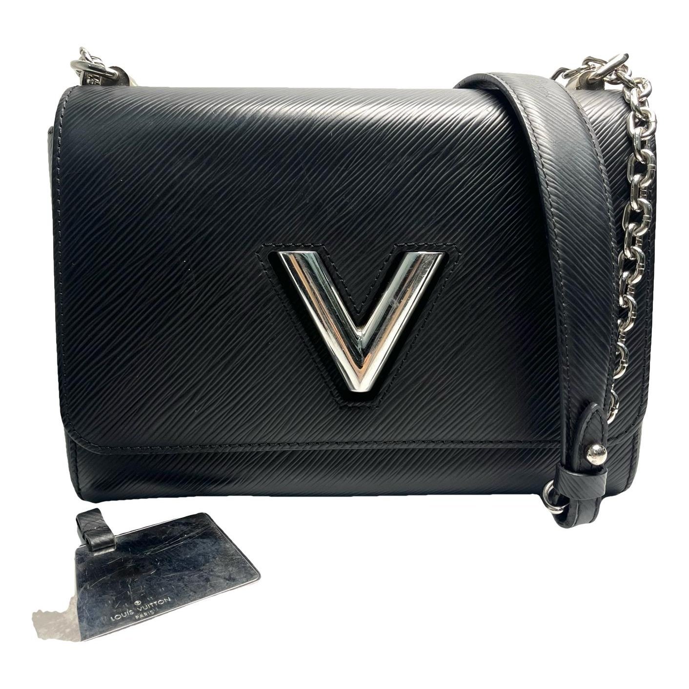 Twist leather handbag