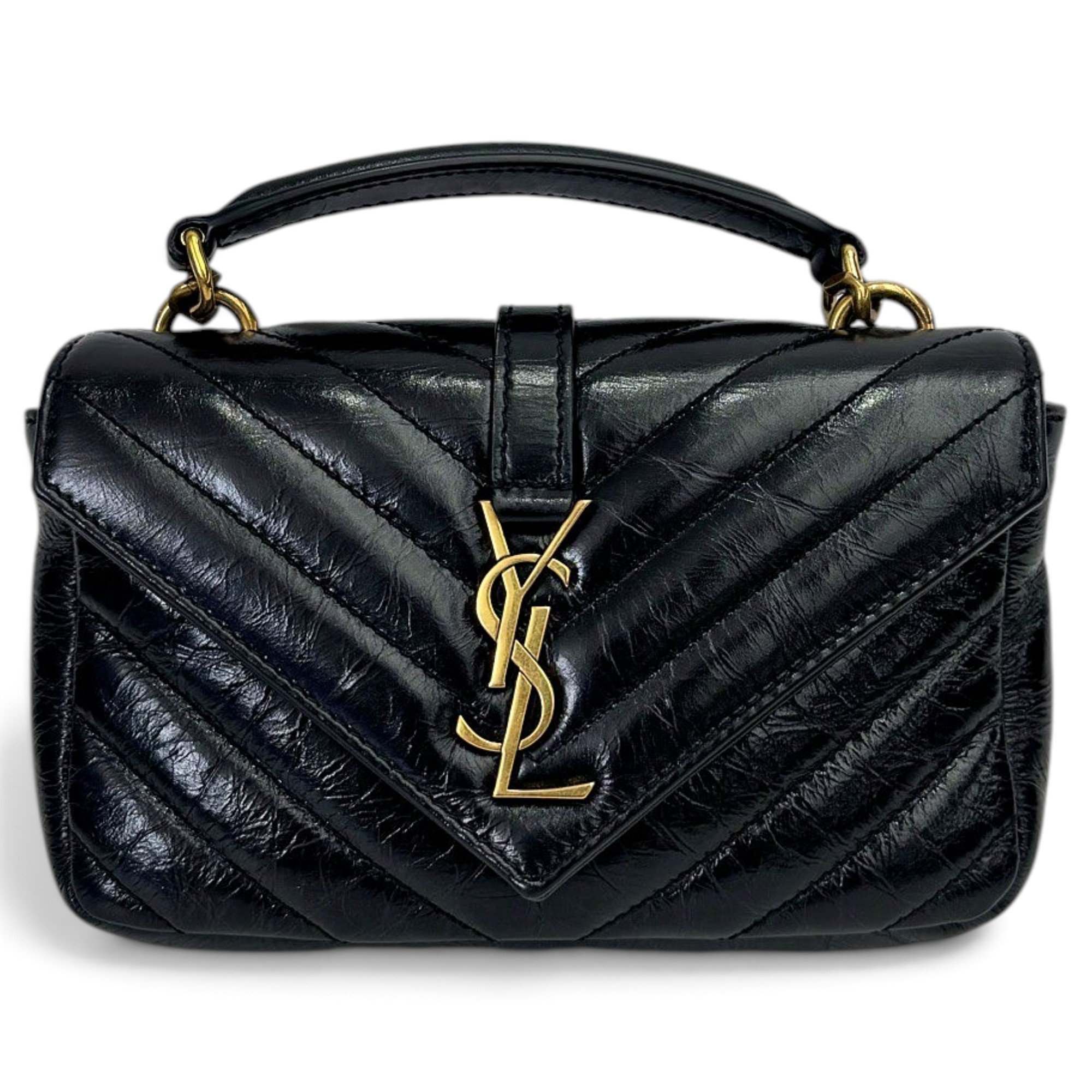 Collége monogramme leather handbag