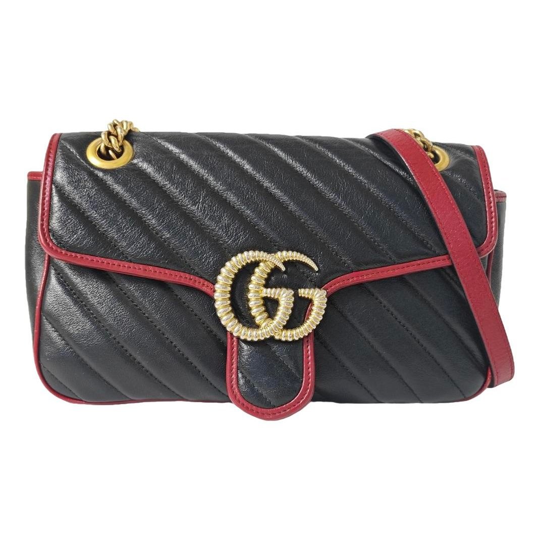 GG Marmont Flap leather crossbody bag