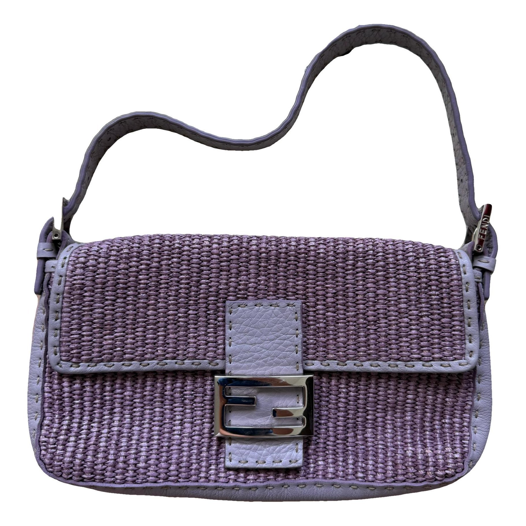 Baguette leather handbag