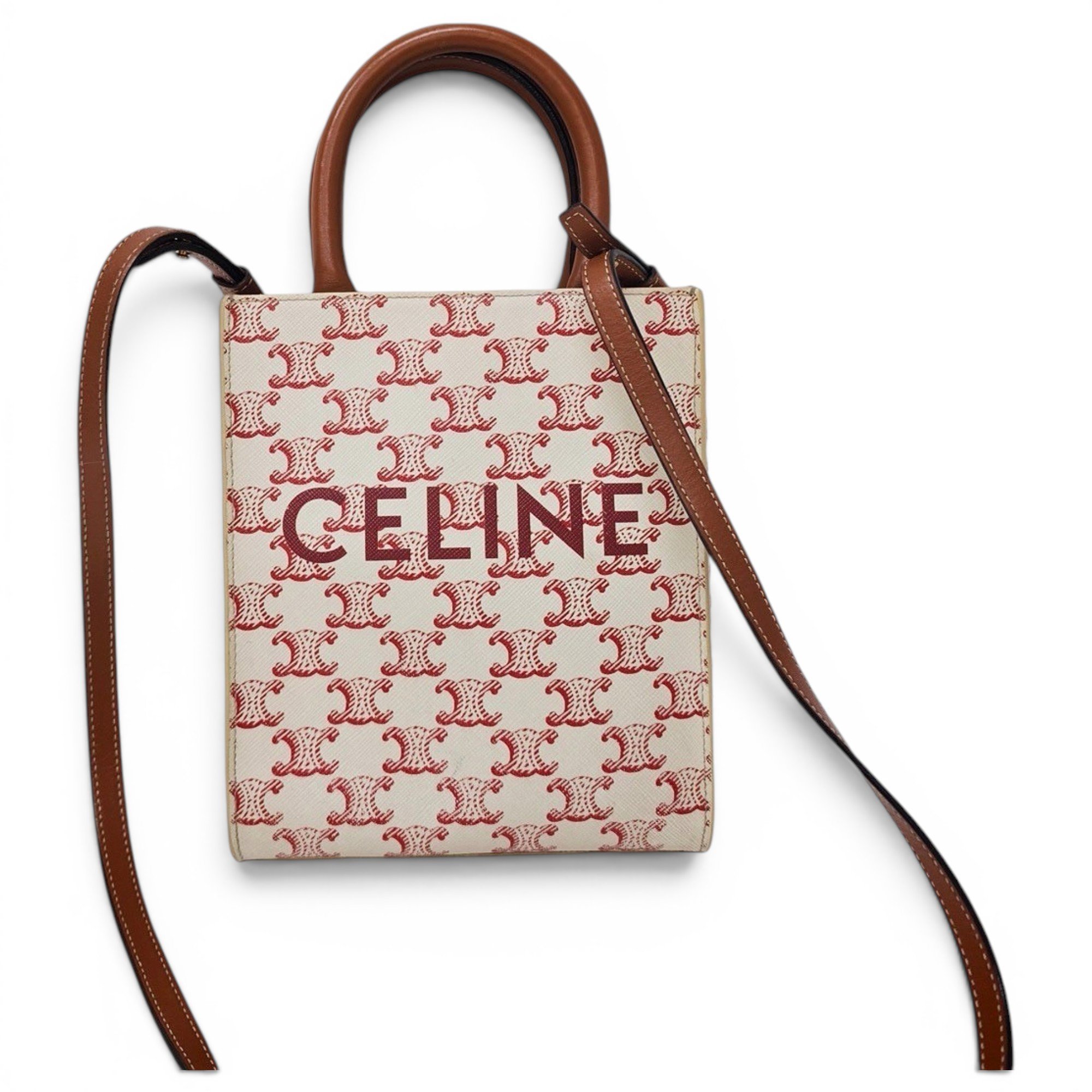 Cabas Vertical leather tote