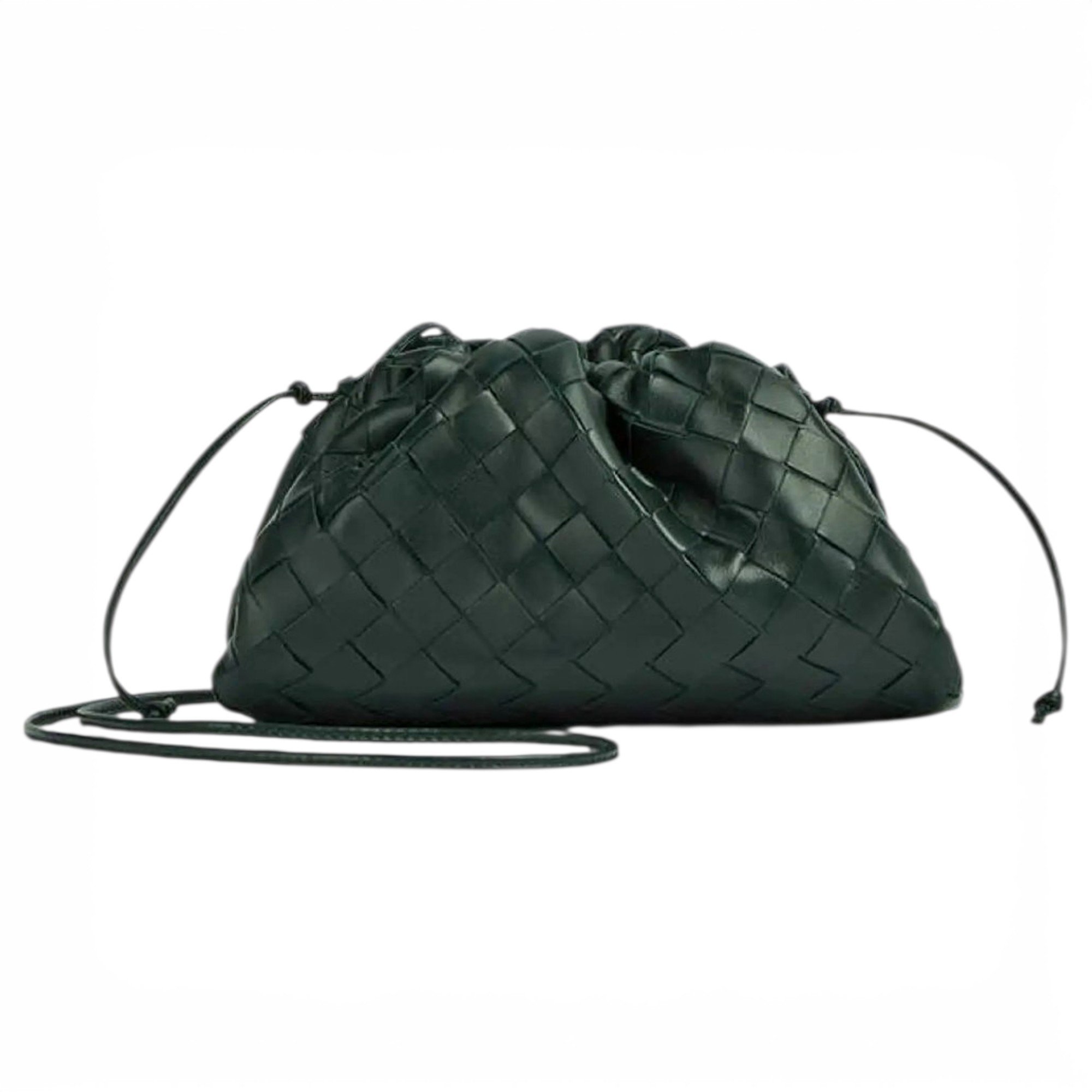 Pouch leather crossbody bag